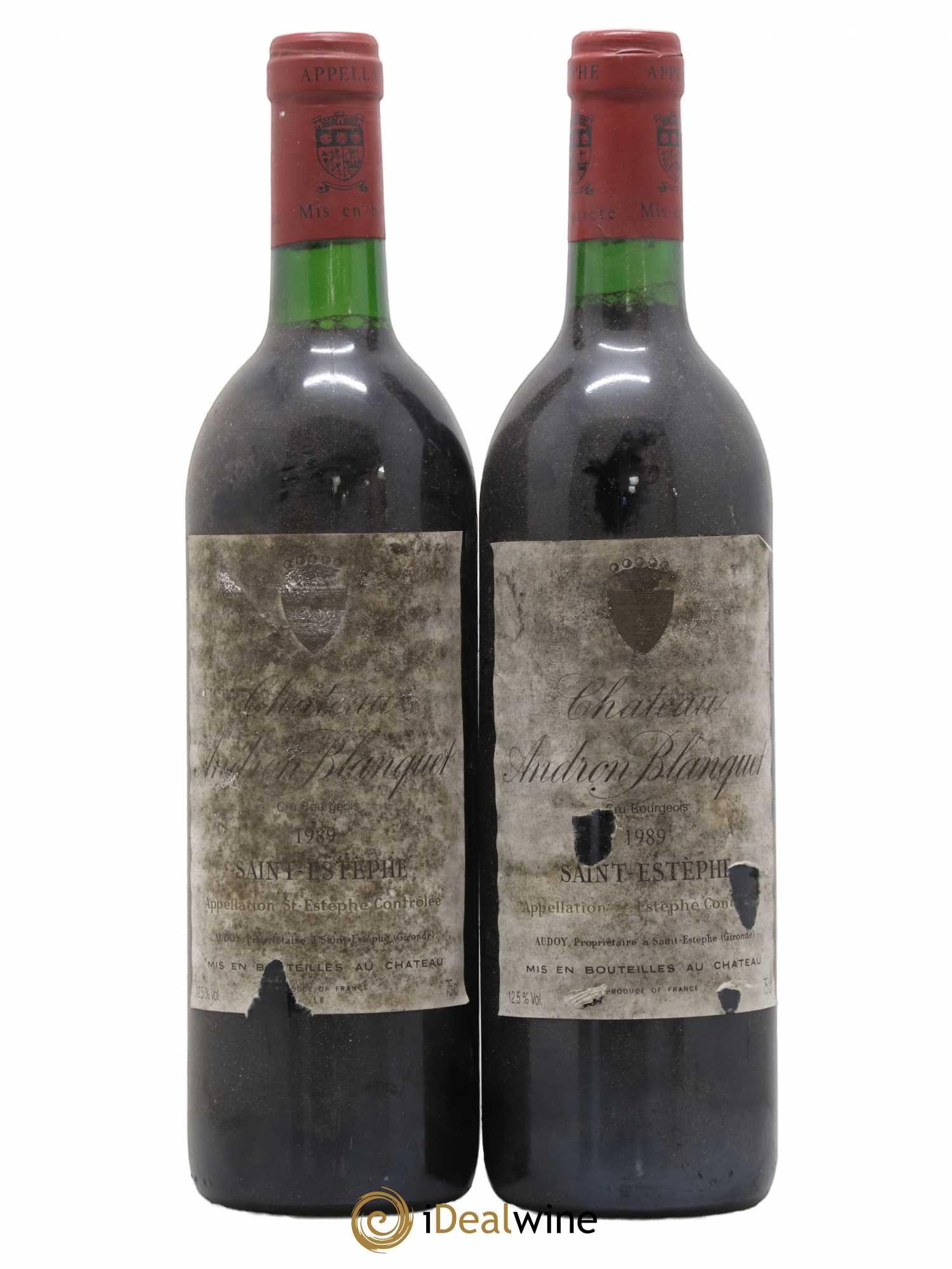 Château Andron Blanquet Cru Bourgeois 1989 - Lot de 2 bouteilles - 0