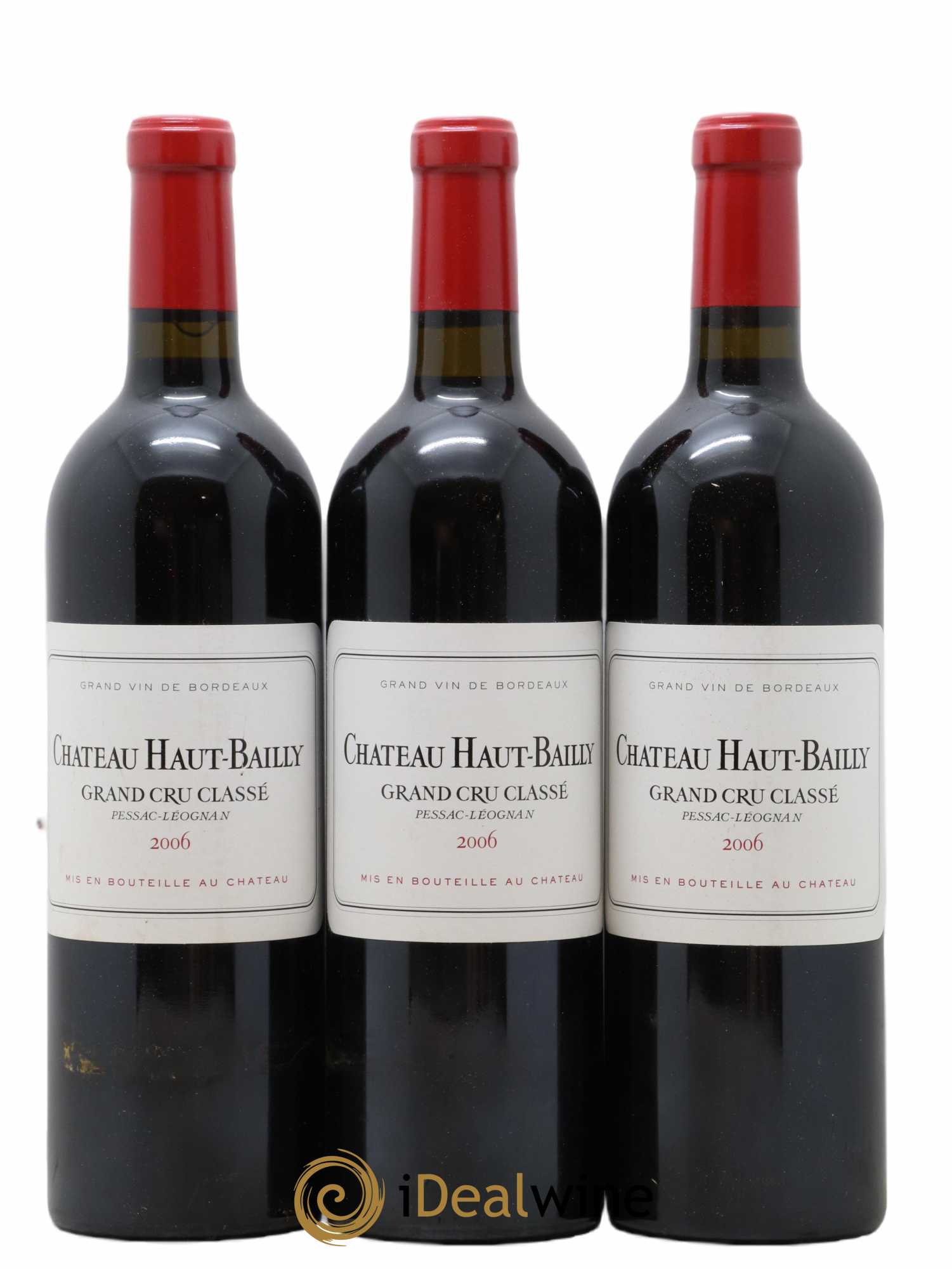 Château Haut-Bailly Cru Classé de Graves 2006 - Lot de 3 bouteilles - 0