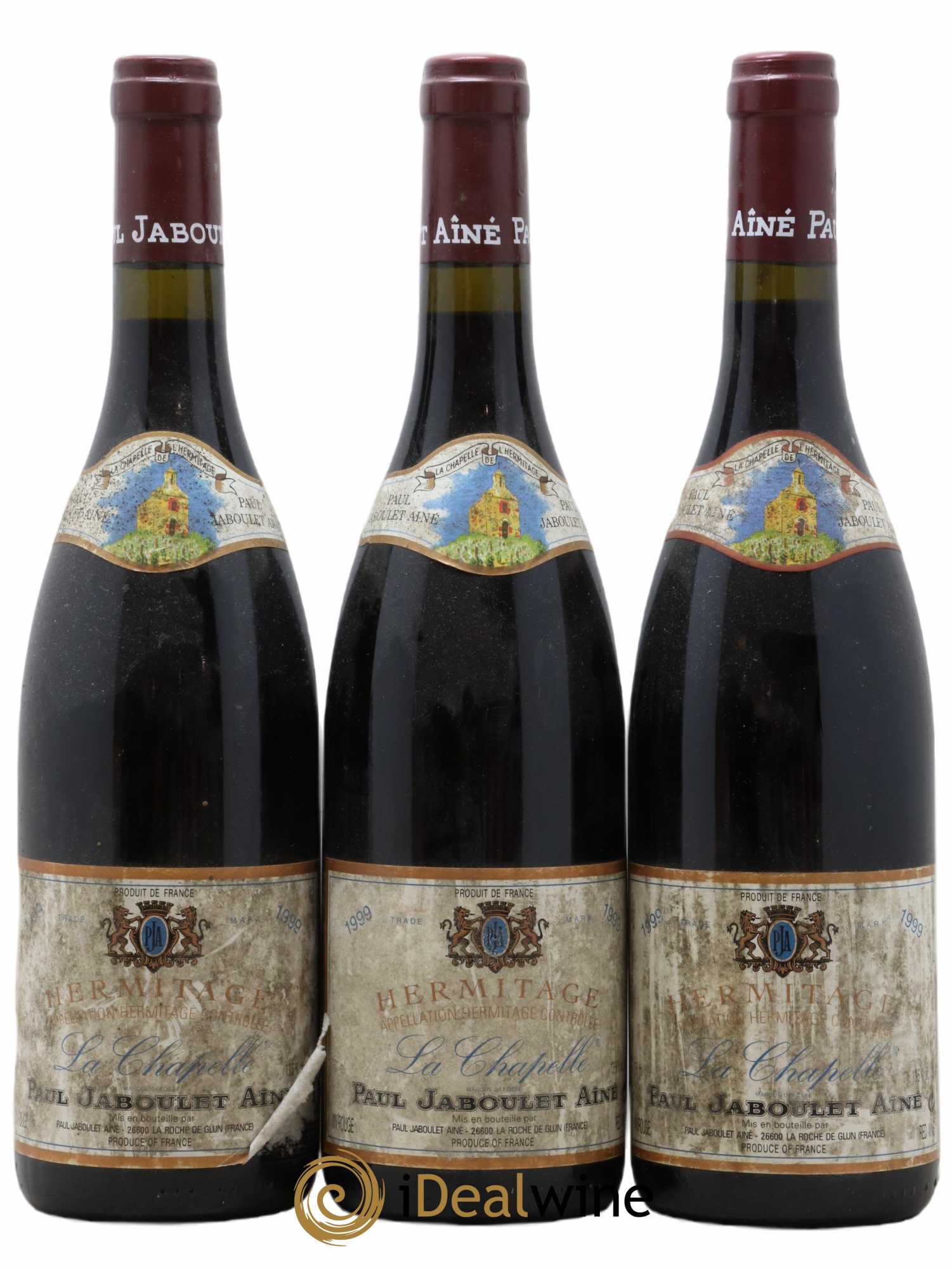 Hermitage La Chapelle Paul Jaboulet Ainé 1999 - Lot de 3 bouteilles - 0