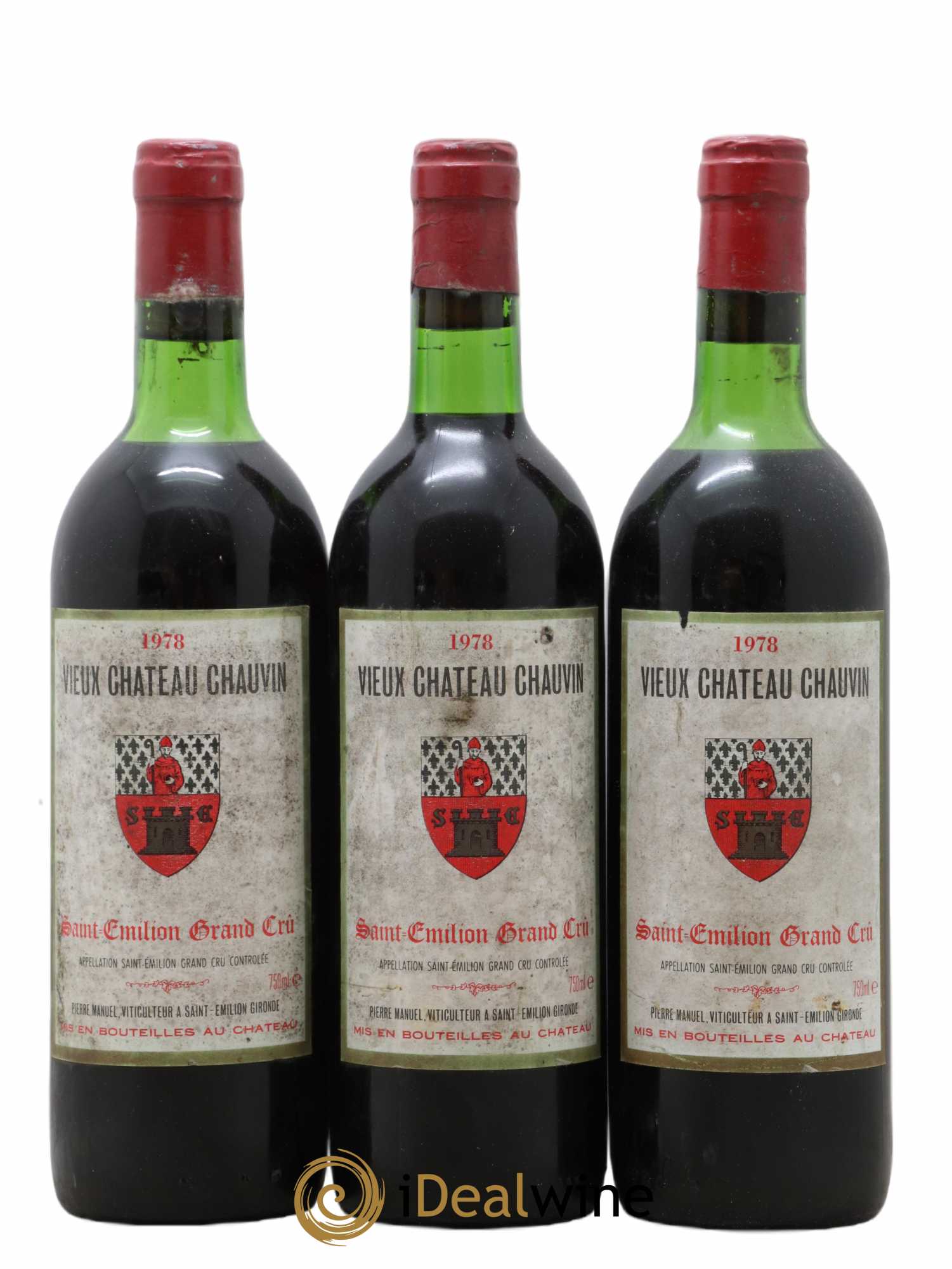 Vieux Château Chauvin 1978 - Lot de 3 bouteilles - 0