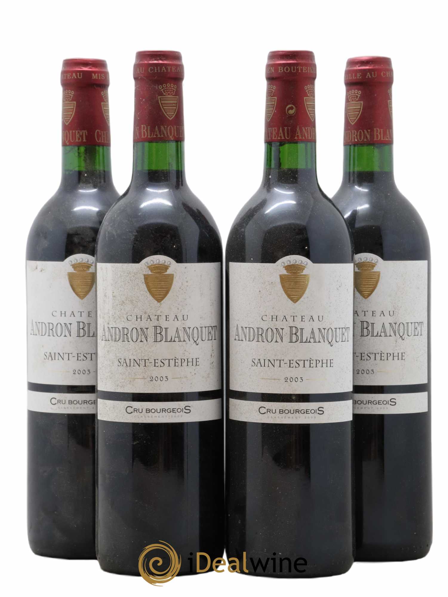 Château Andron Blanquet Cru Bourgeois 2003 - Lot de 4 bouteilles - 0