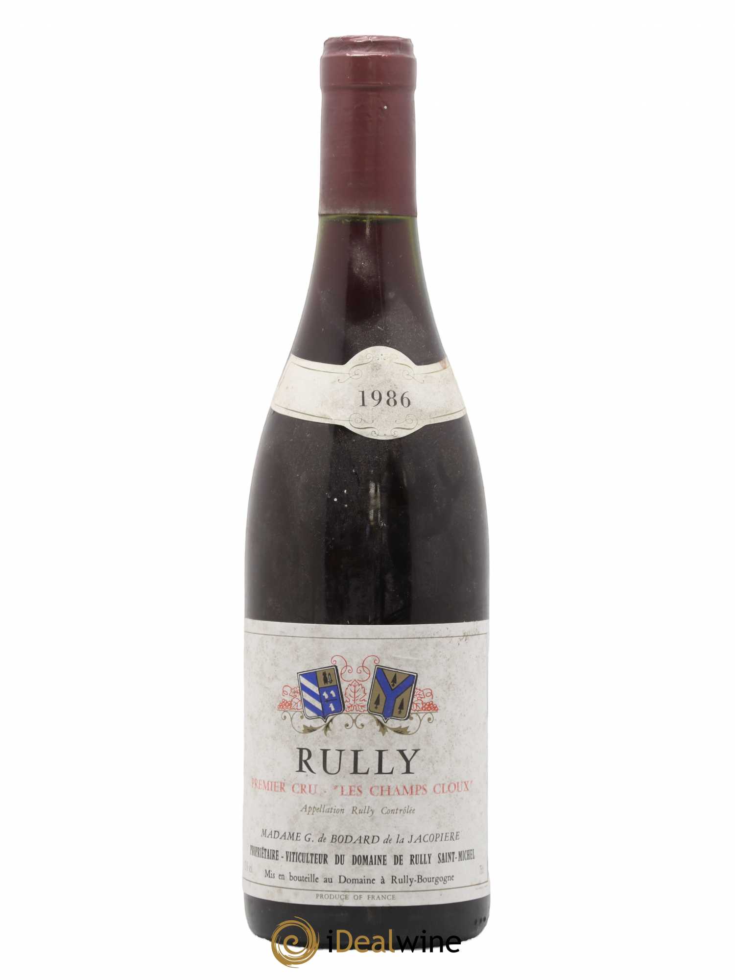 Rully 1er Cru Les Champs Cloux Domaine de Roully St Michel 1986 - Posten von 1 Flasche - 0