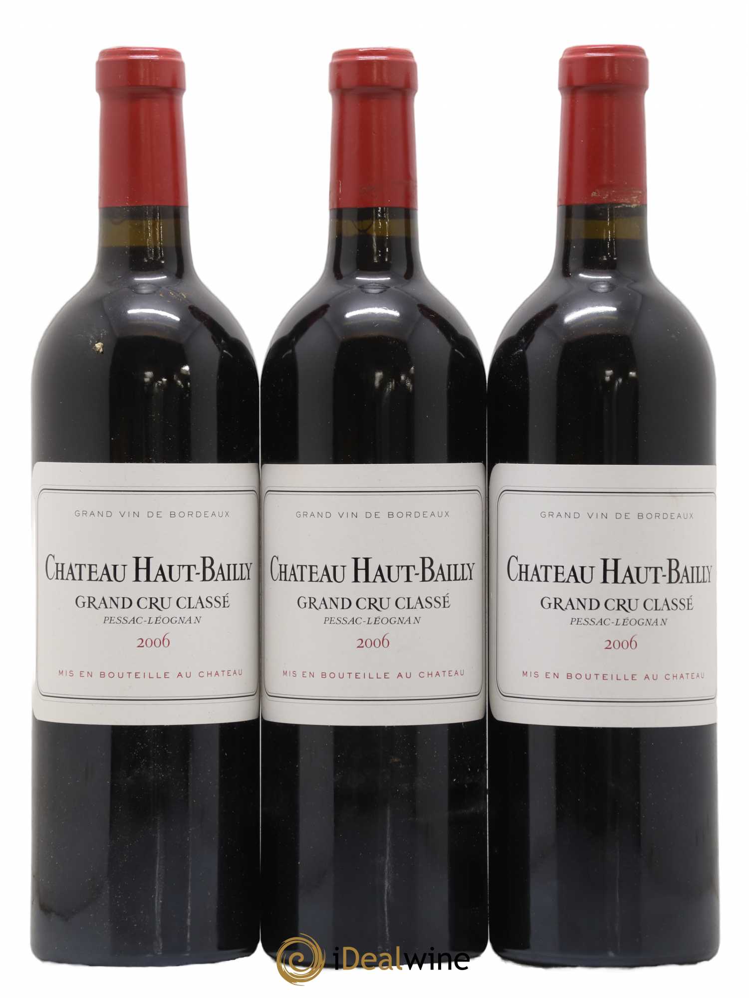 Château Haut-Bailly Cru Classé de Graves 2006 - Lot de 3 bouteilles - 0