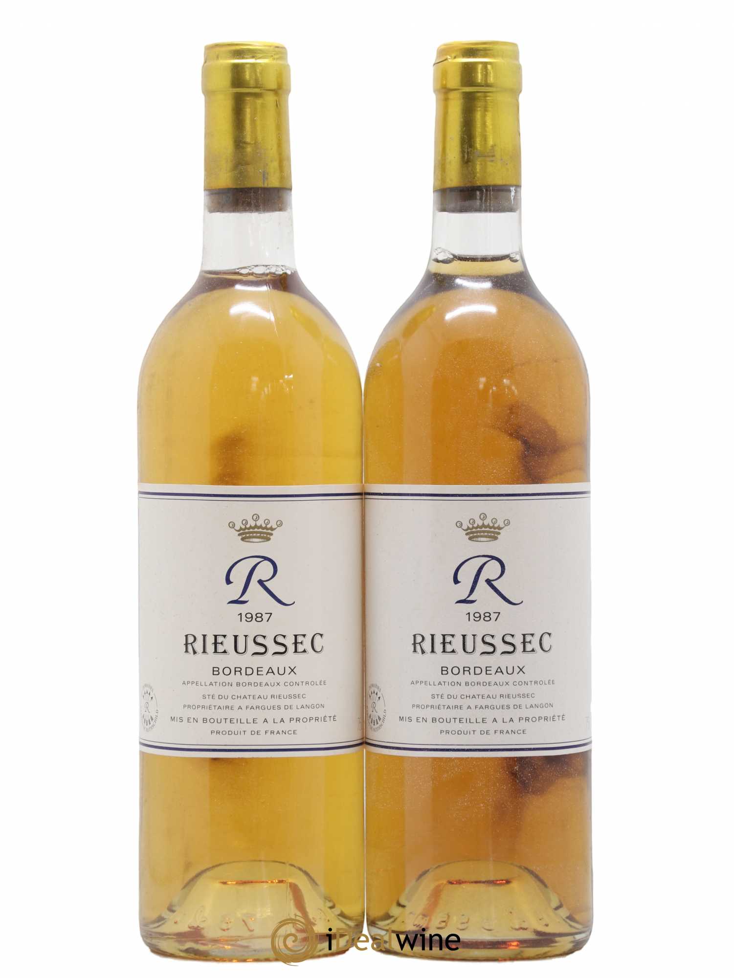 R de Rieussec 1987 - Lot de 2 bouteilles - 0