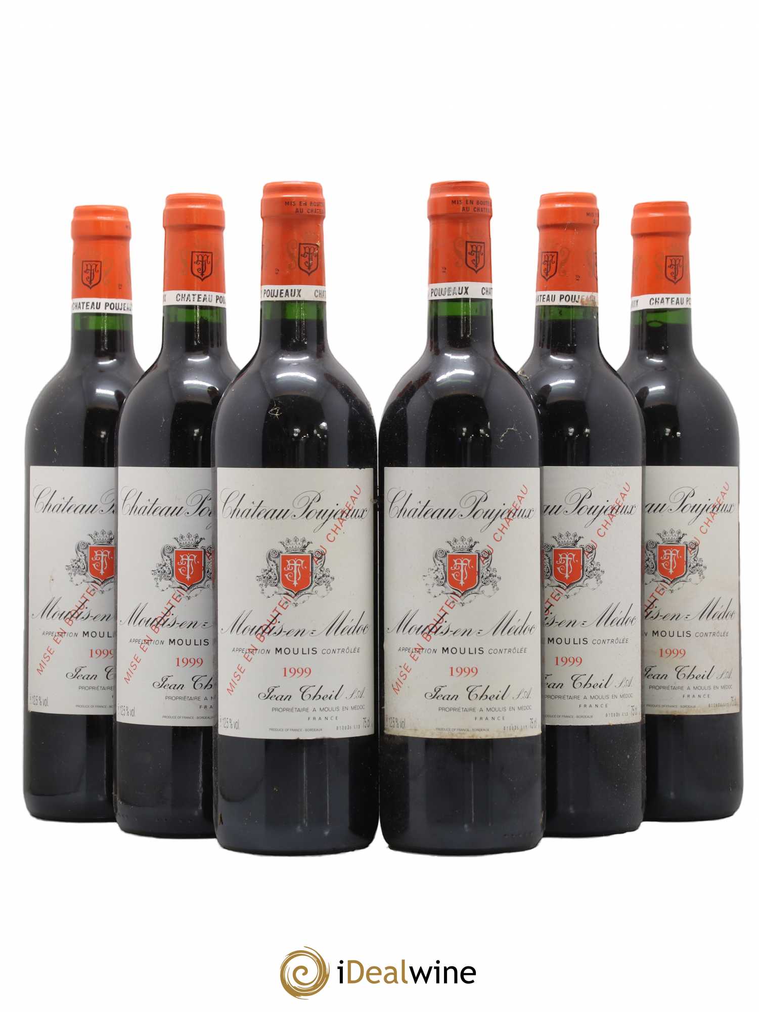 Château Poujeaux 1999 - Lot de 6 bouteilles - 0