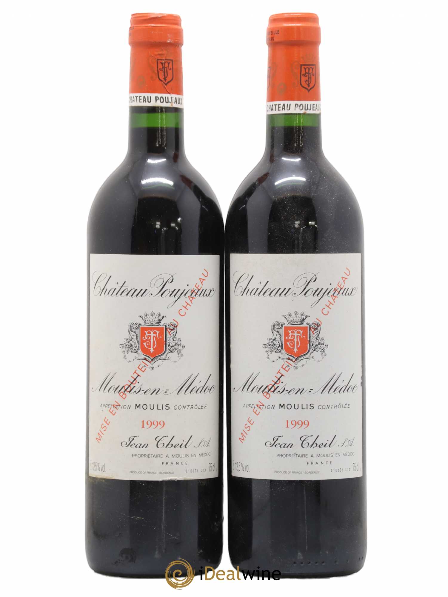 Château Poujeaux 1999 - Lot de 2 bouteilles - 0