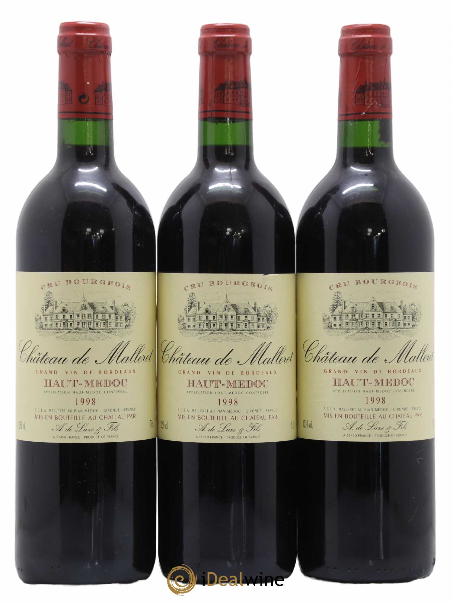 Château de Malleret Cru Bourgeois 1998 - Lot de 6 bouteilles - 2