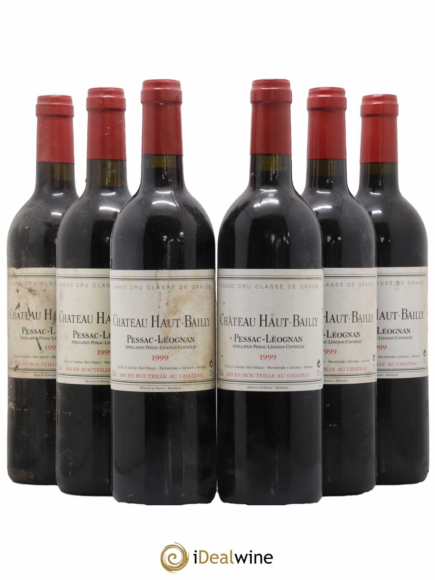 Château Haut-Bailly Cru Classé de Graves 1999 - Lot de 6 bouteilles - 0