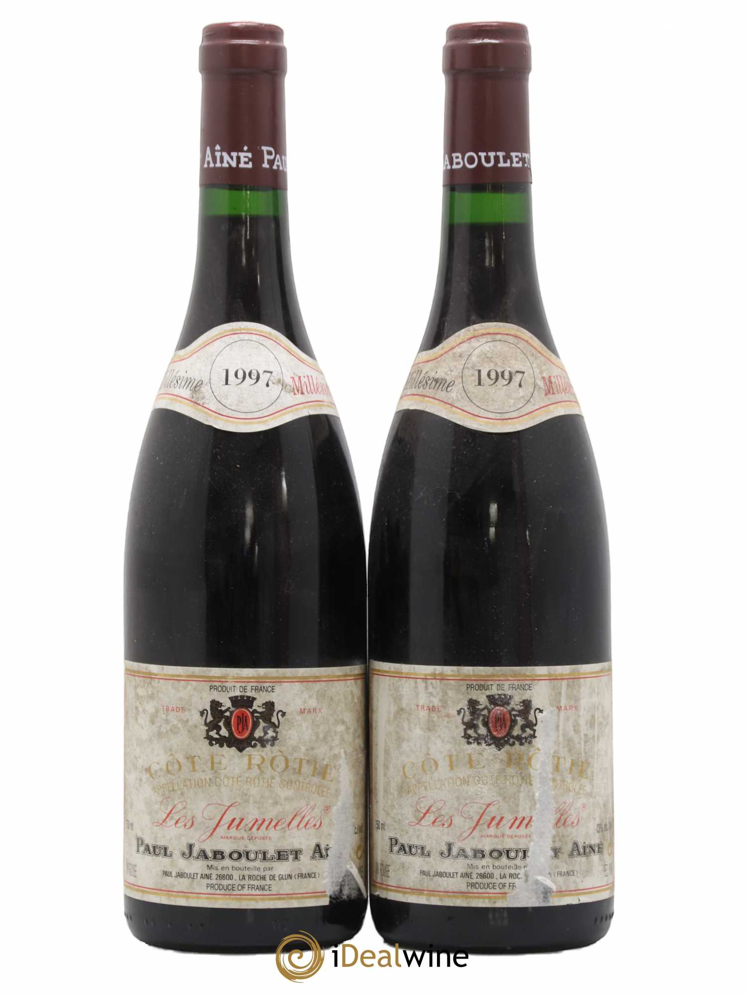 Côte-Rôtie Les Jumelles Paul Jaboulet Ainé 1997 - Lot de 2 bouteilles - 0