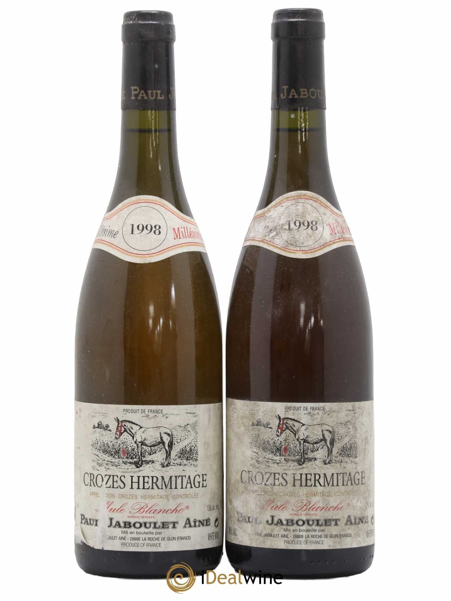 Crozes-Hermitage Mule Blanche Paul Jaboulet Aîne 1998 - Posten von 2 Flaschen - 0