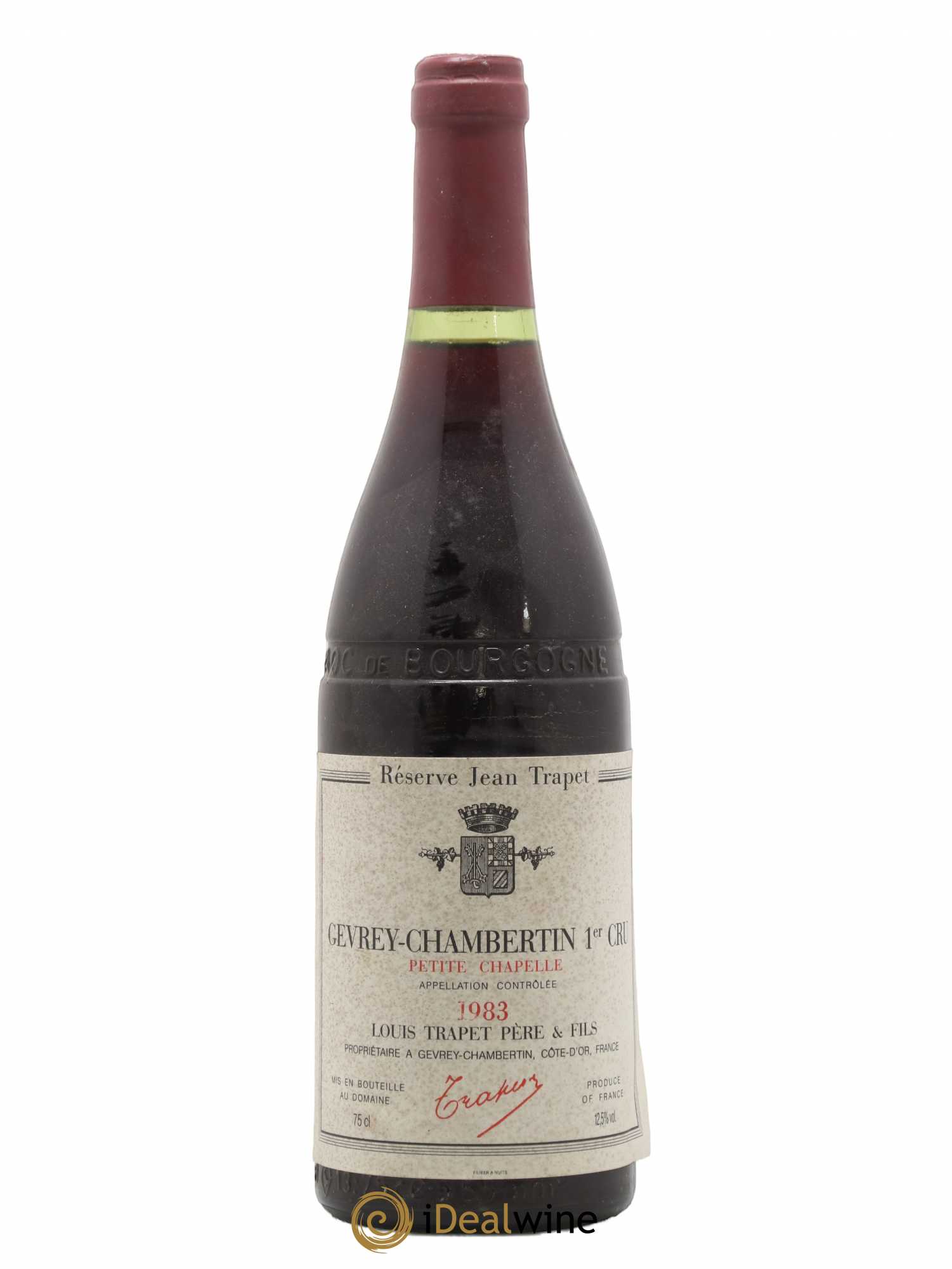 Gevrey-Chambertin 1er Cru Petite Chapelle Domaine Trapet 1983 - Lot de 1 bouteille - 0