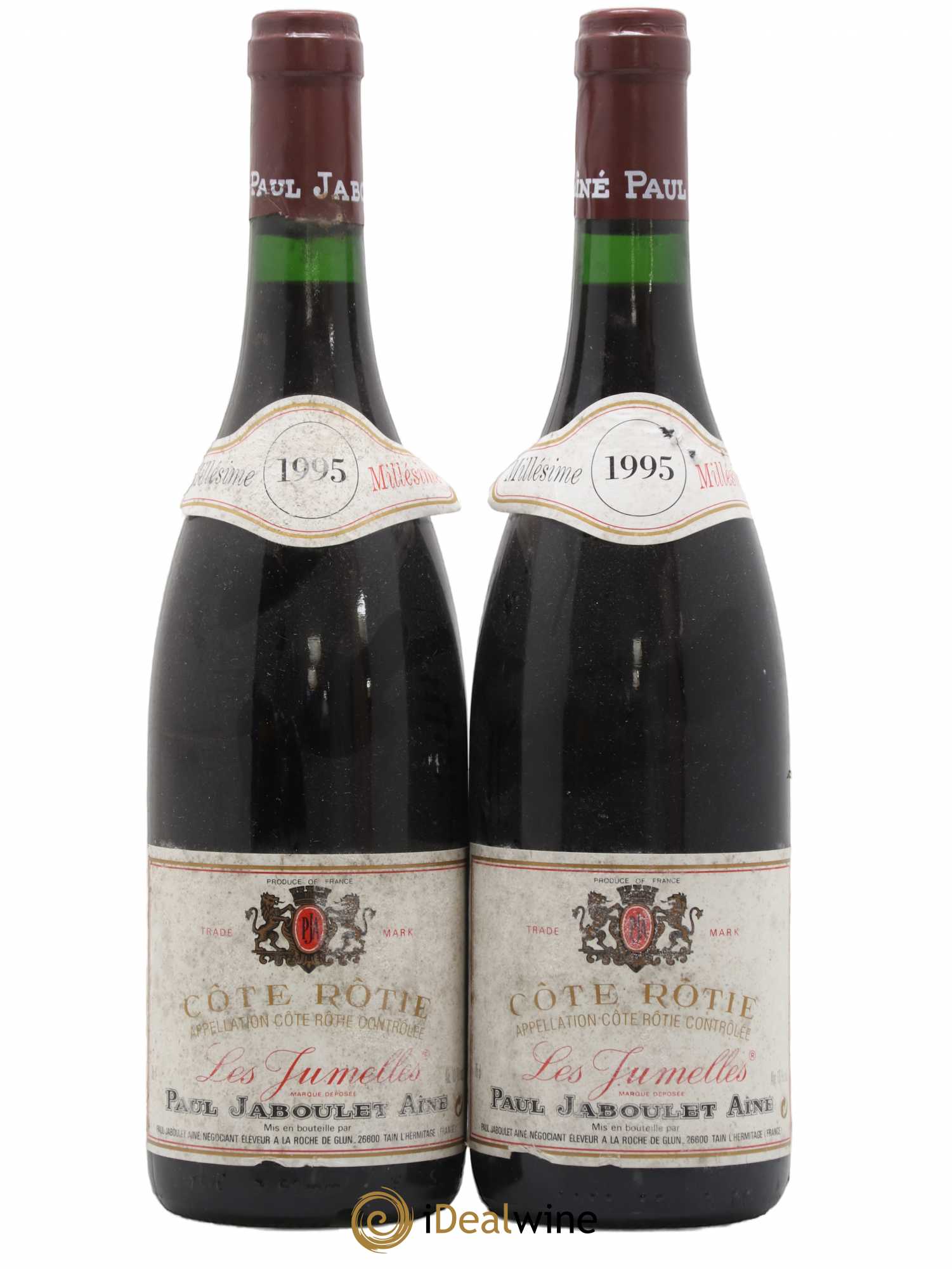 Côte-Rôtie Les Jumelles Paul Jaboulet Ainé 1995 - Lot de 2 bouteilles - 0