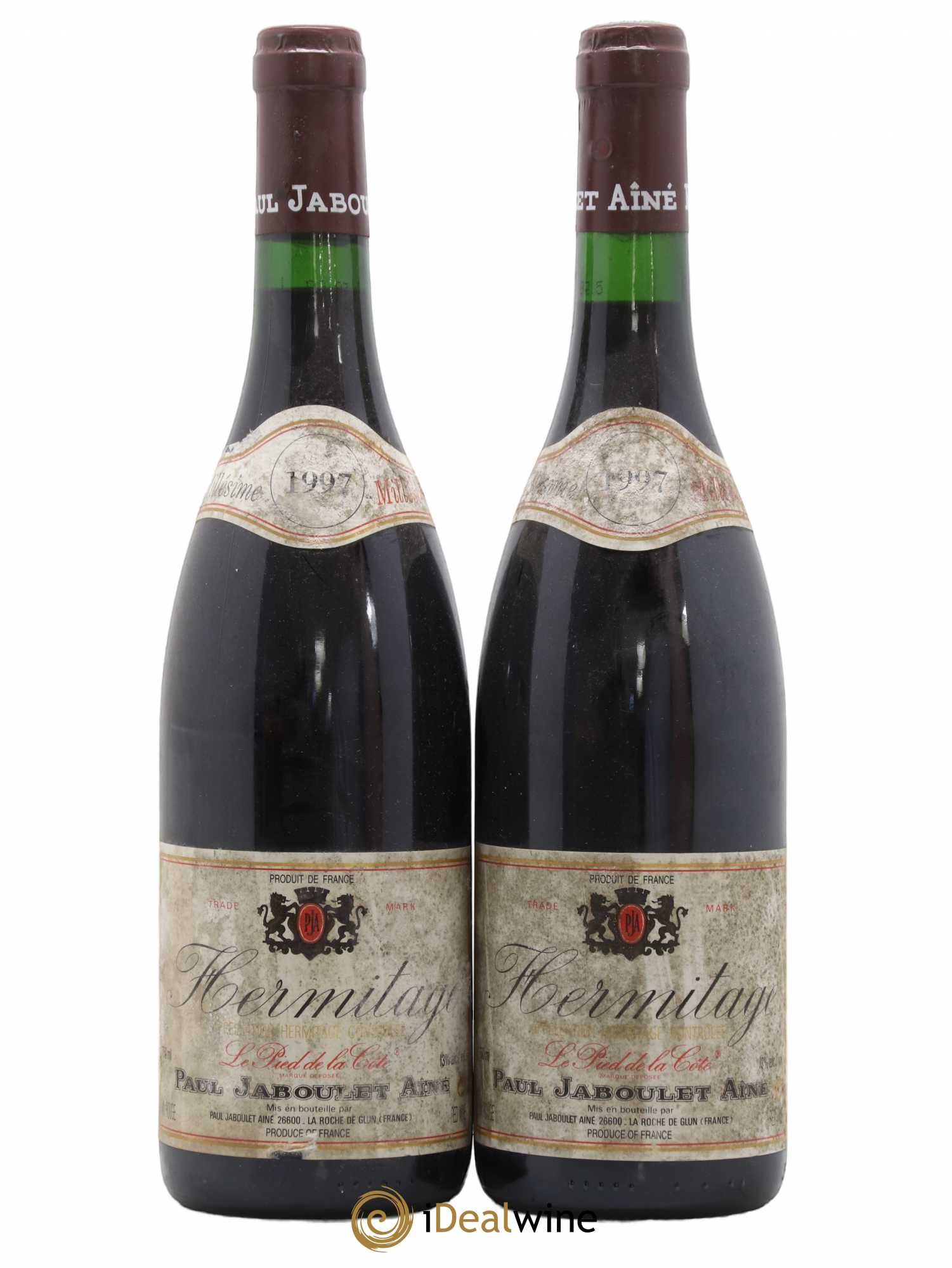 Hermitage Le Pied de la Côte Paul Jaboulet Ainé 1997 - Lot de 2 bouteilles - 0