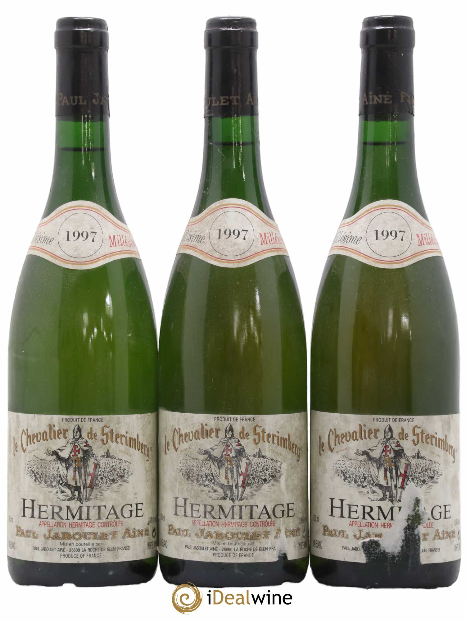 Hermitage Chevalier de Sterimberg Paul Jaboulet Ainé 1997 - Lot de 3 bouteilles - 0