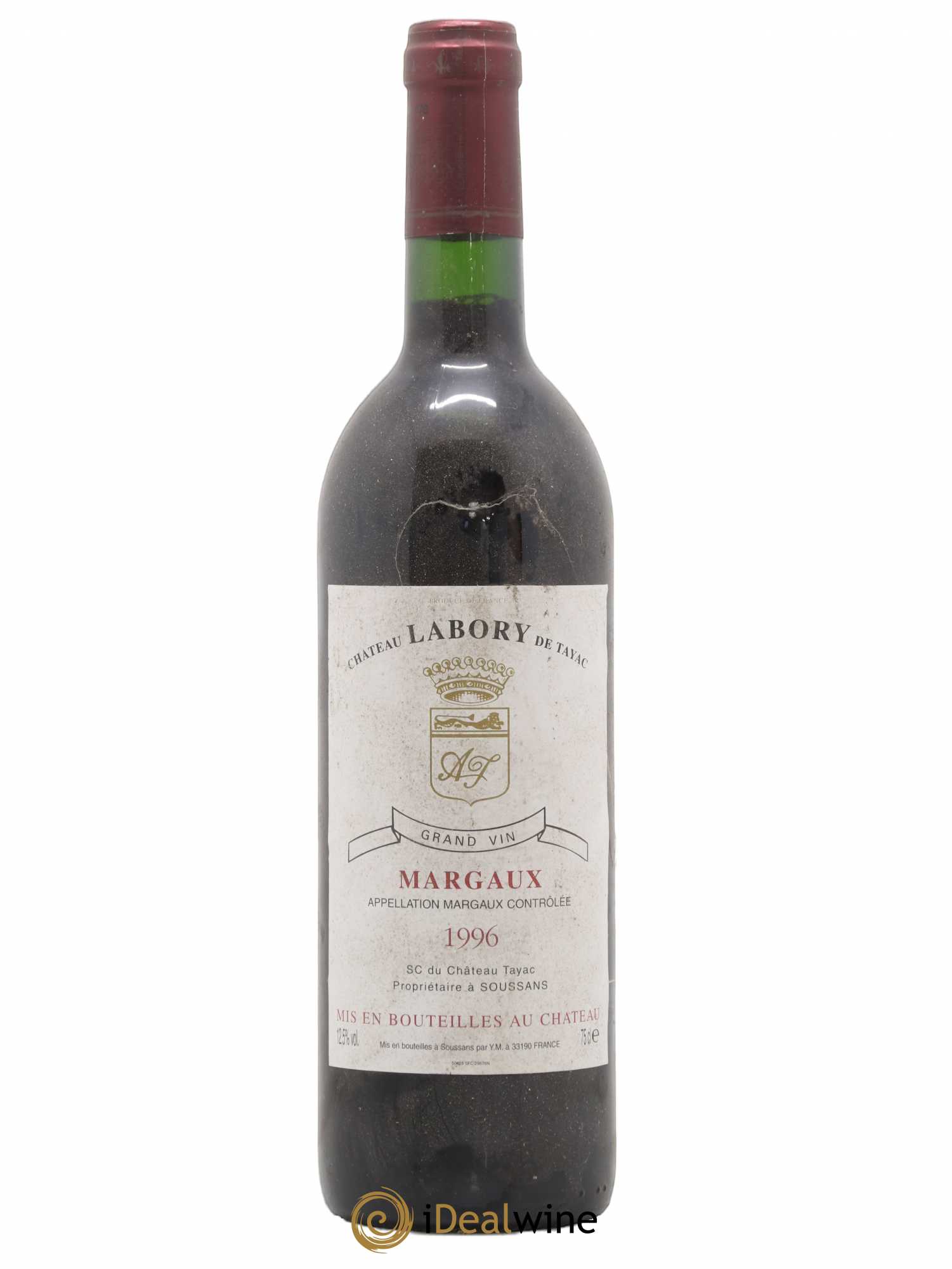 Château Margaux 1er Grand Cru Classé Chateau Labory De Tayac 1996 - Lot de 1 bouteille - 0