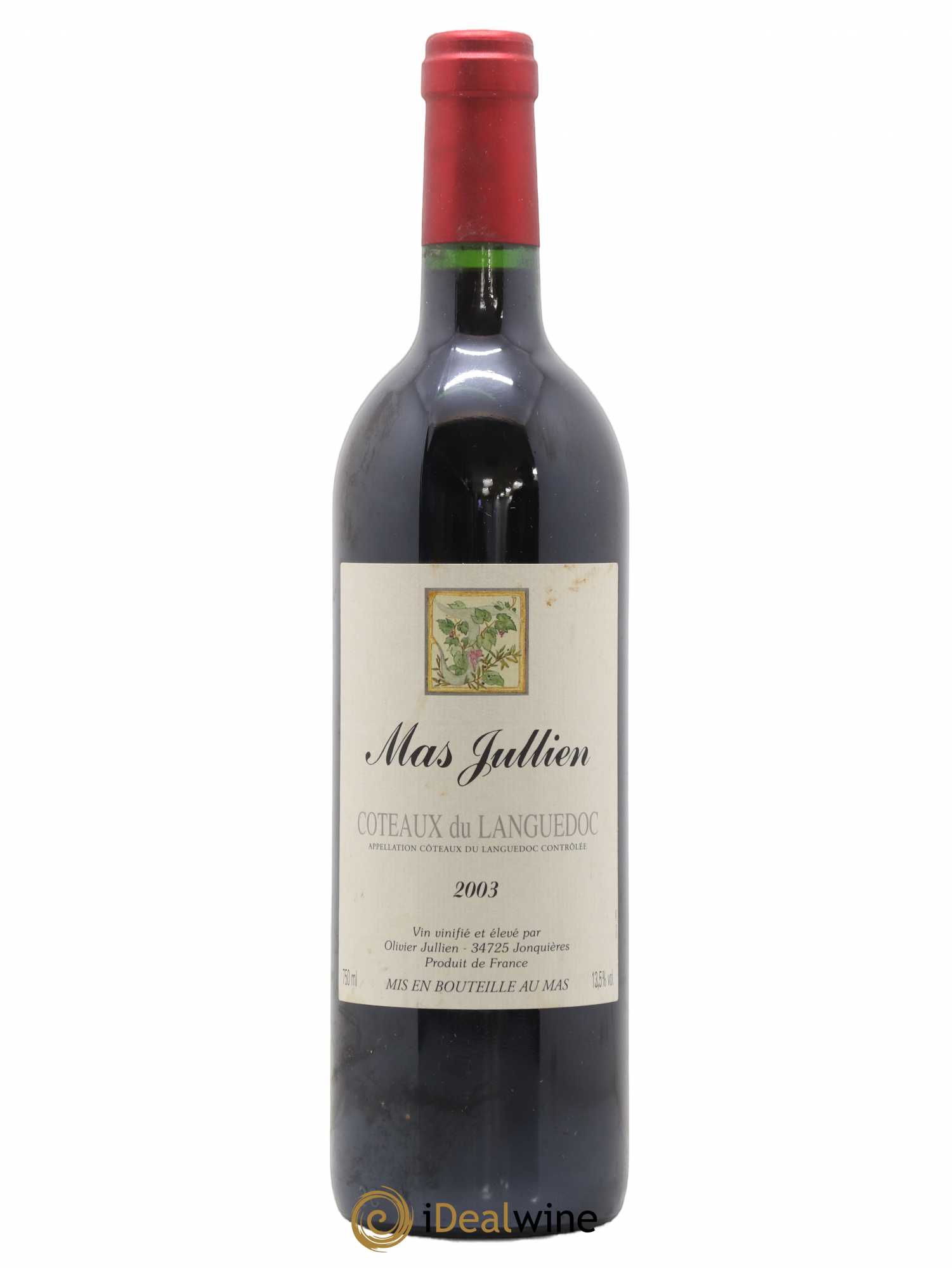 Terrasses du Larzac Mas Jullien Olivier Jullien 2003 - Lot de 1 bouteille - 0