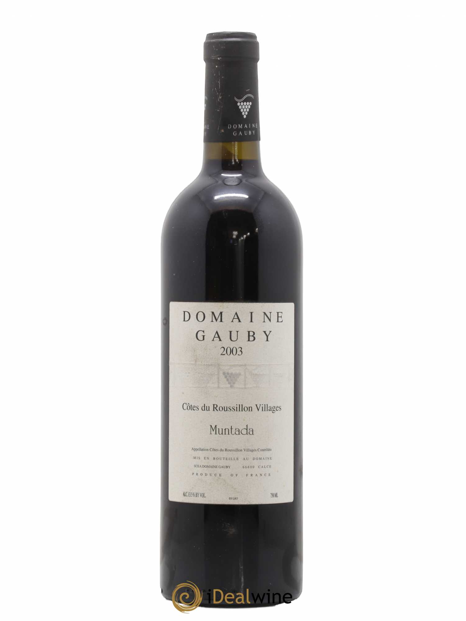 Côtes Catalanes (anciennement Côtes du Roussillon Villages) La Muntada Gauby (Domaine) 2003 - Lot de 1 bouteille - 0