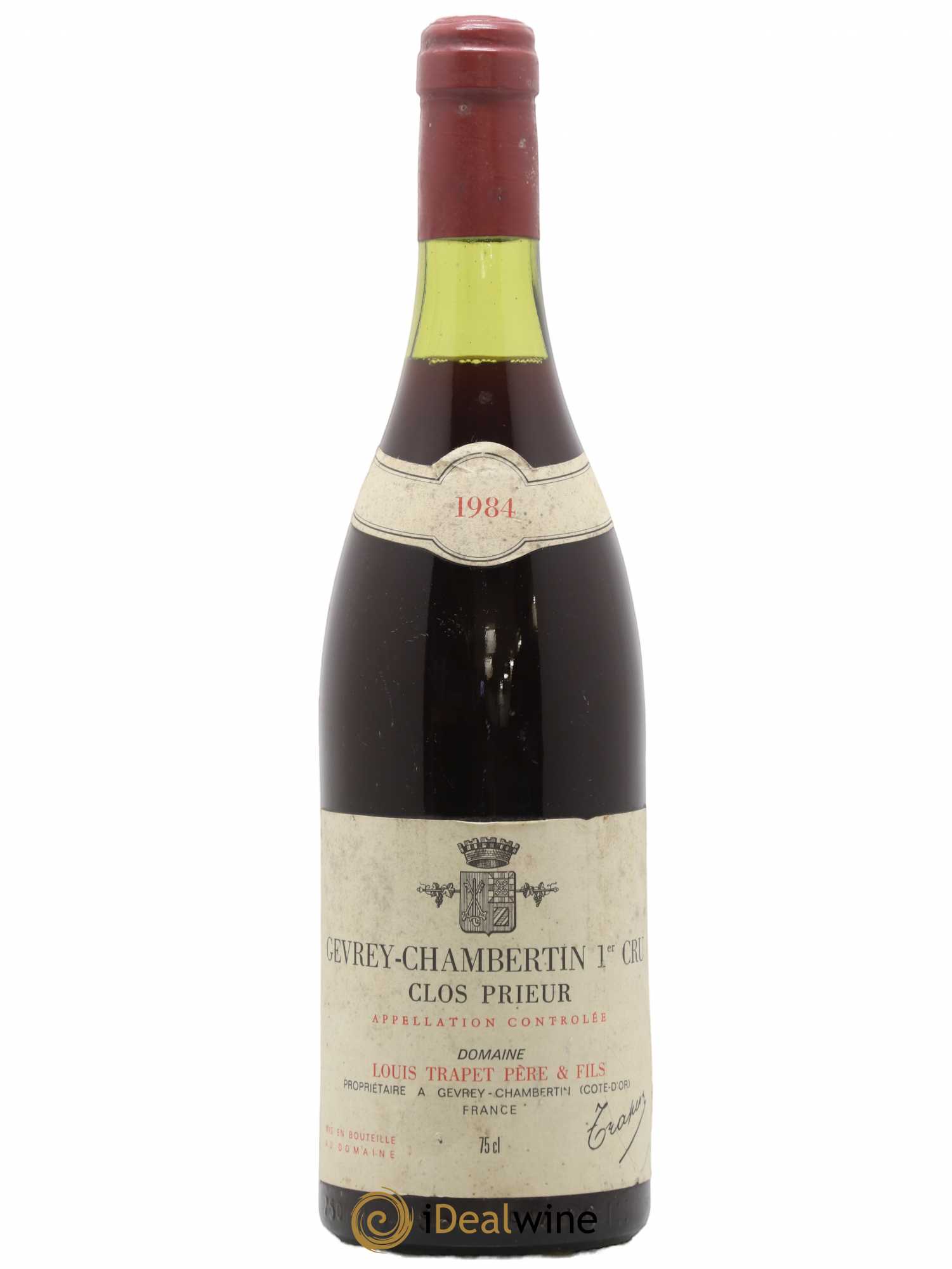 Gevrey-Chambertin 1er Cru Clos Prieur Domaine Trapet 1984 - Lot de 1 bouteille - 0