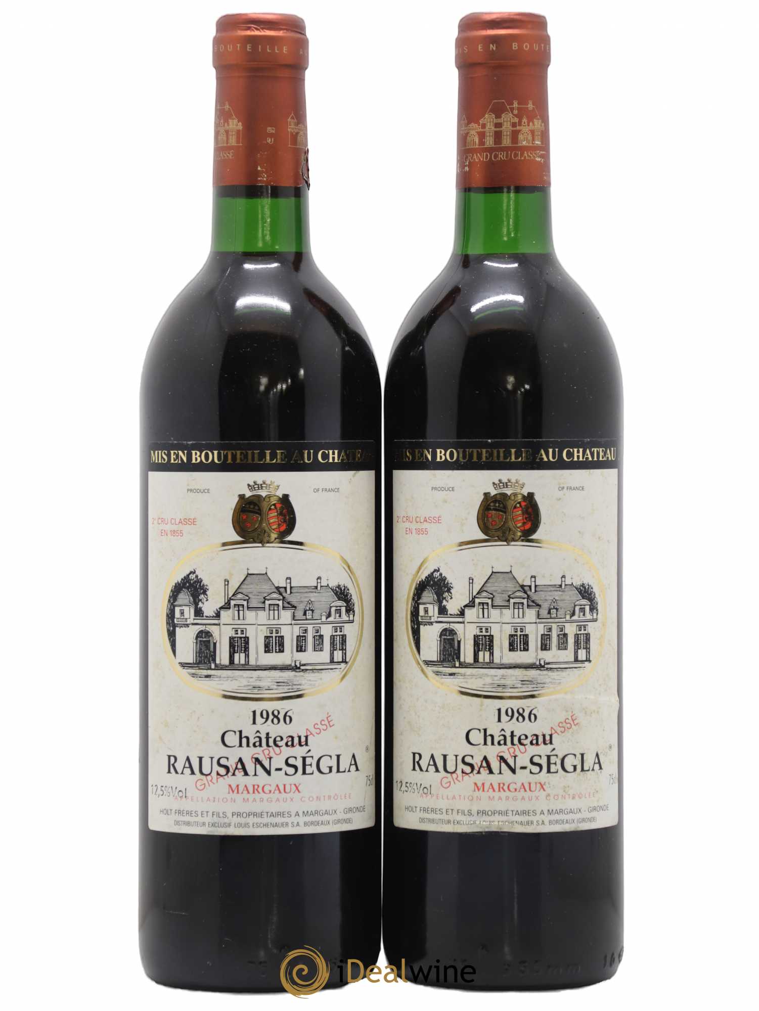 Château Rauzan Ségla Grand Cru Classé 1986 - Lot de 2 bouteilles - 0