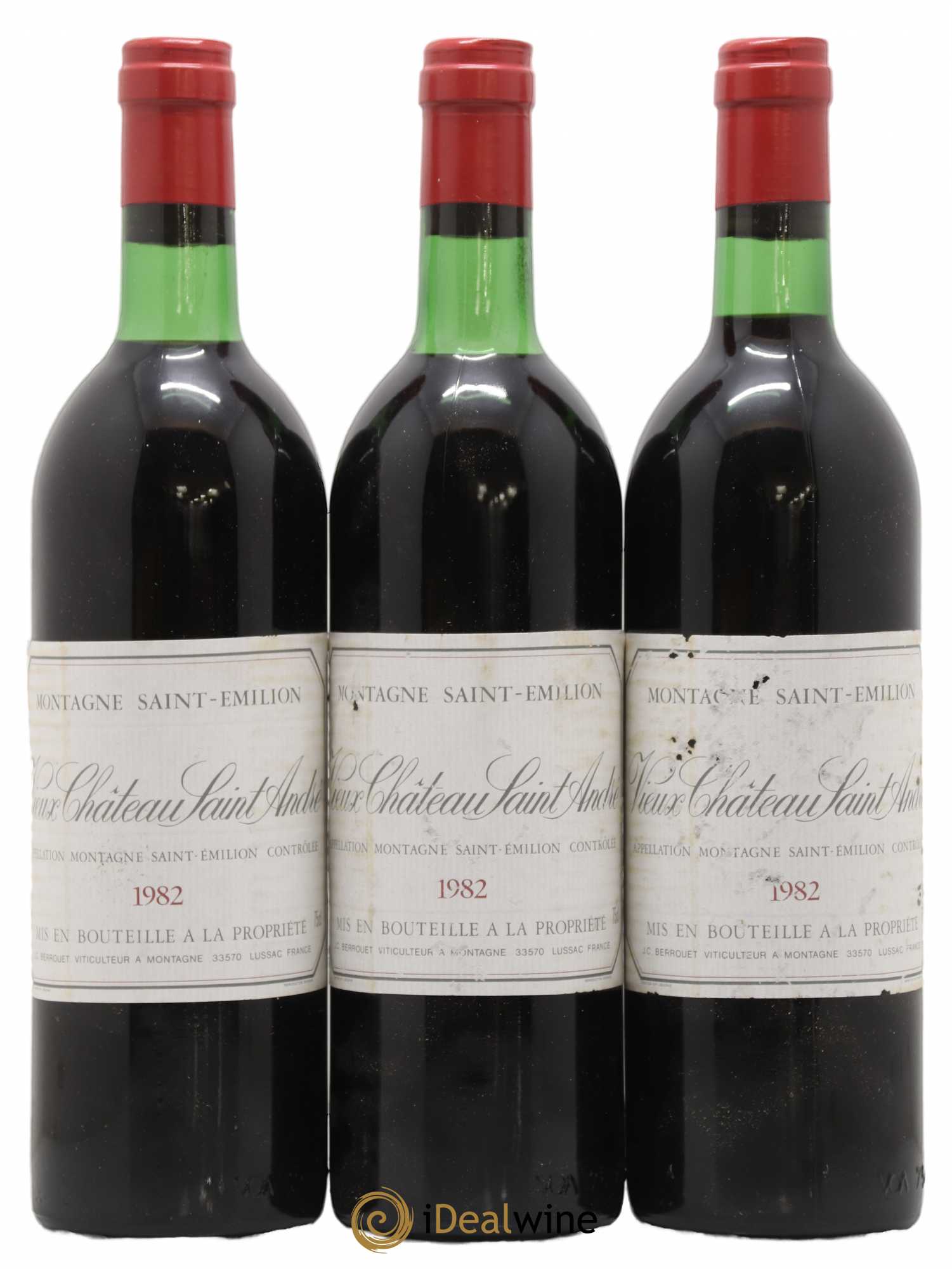 Vieux Château Saint-André 1982 - Lot de 3 bouteilles - 0