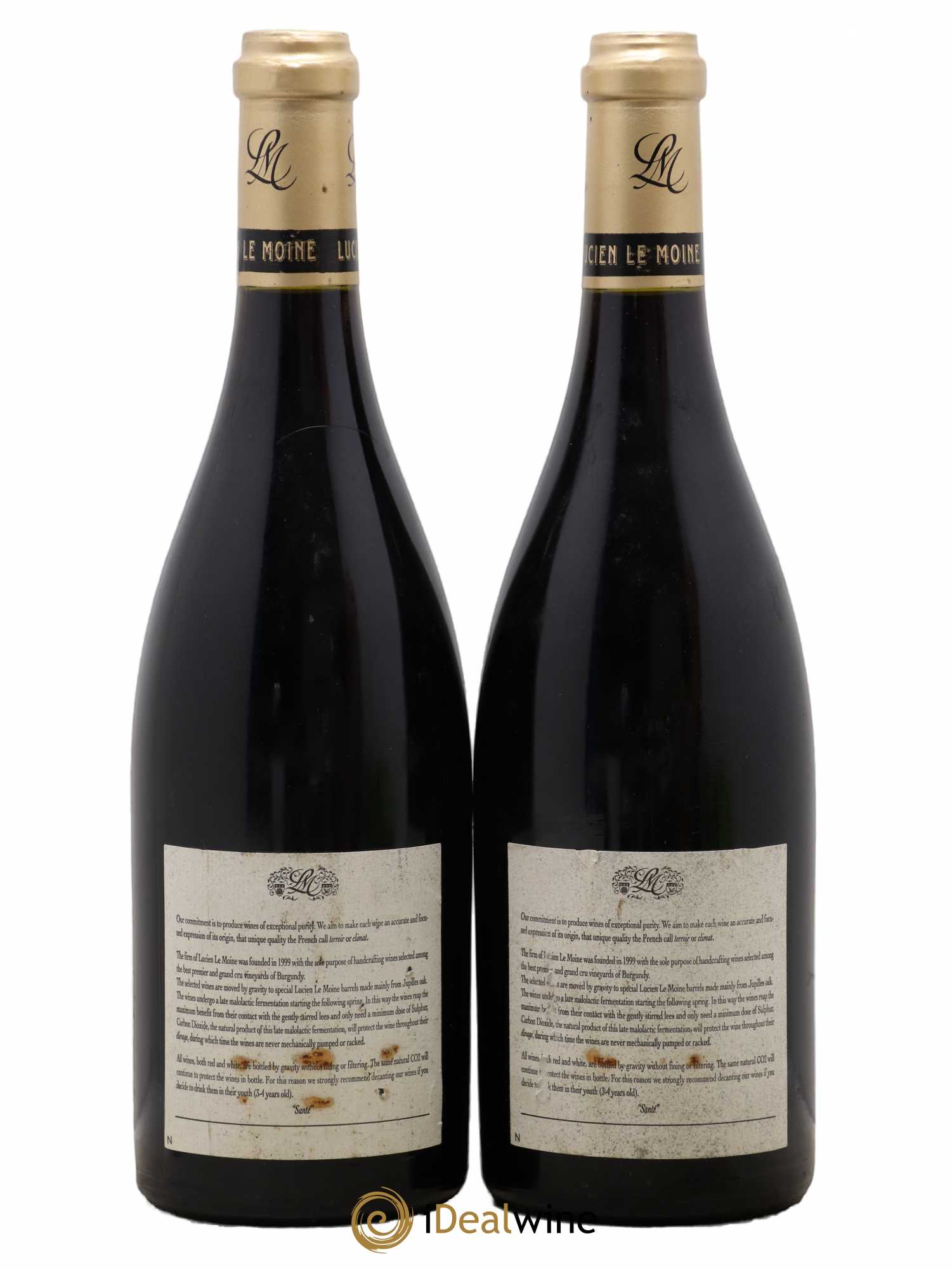 Bonnes-Mares Grand Cru Lucien Le Moine 2004 - Lot de 2 bouteilles - 1
