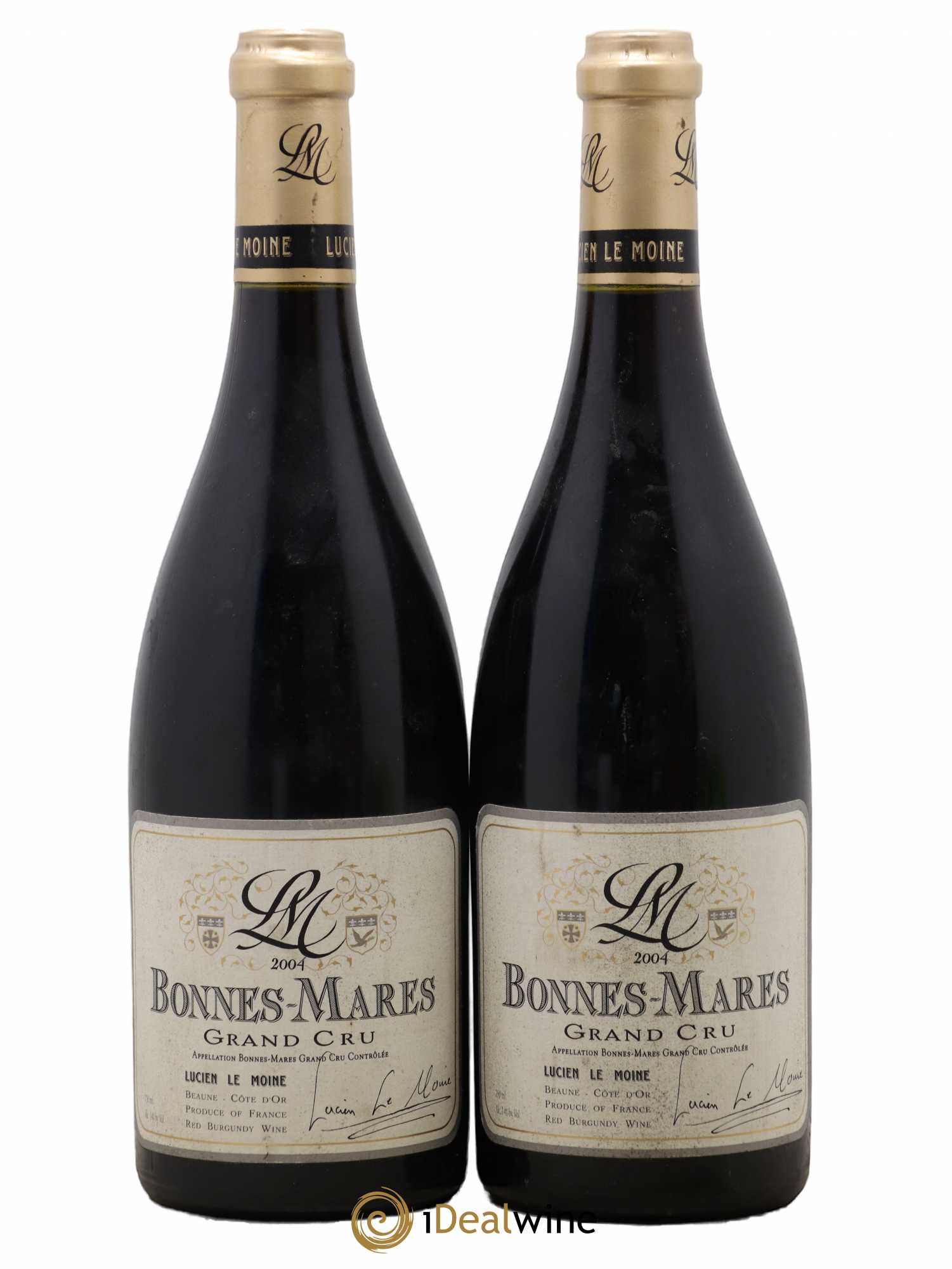 Bonnes-Mares Grand Cru Lucien Le Moine 2004 - Lot de 2 bouteilles - 0