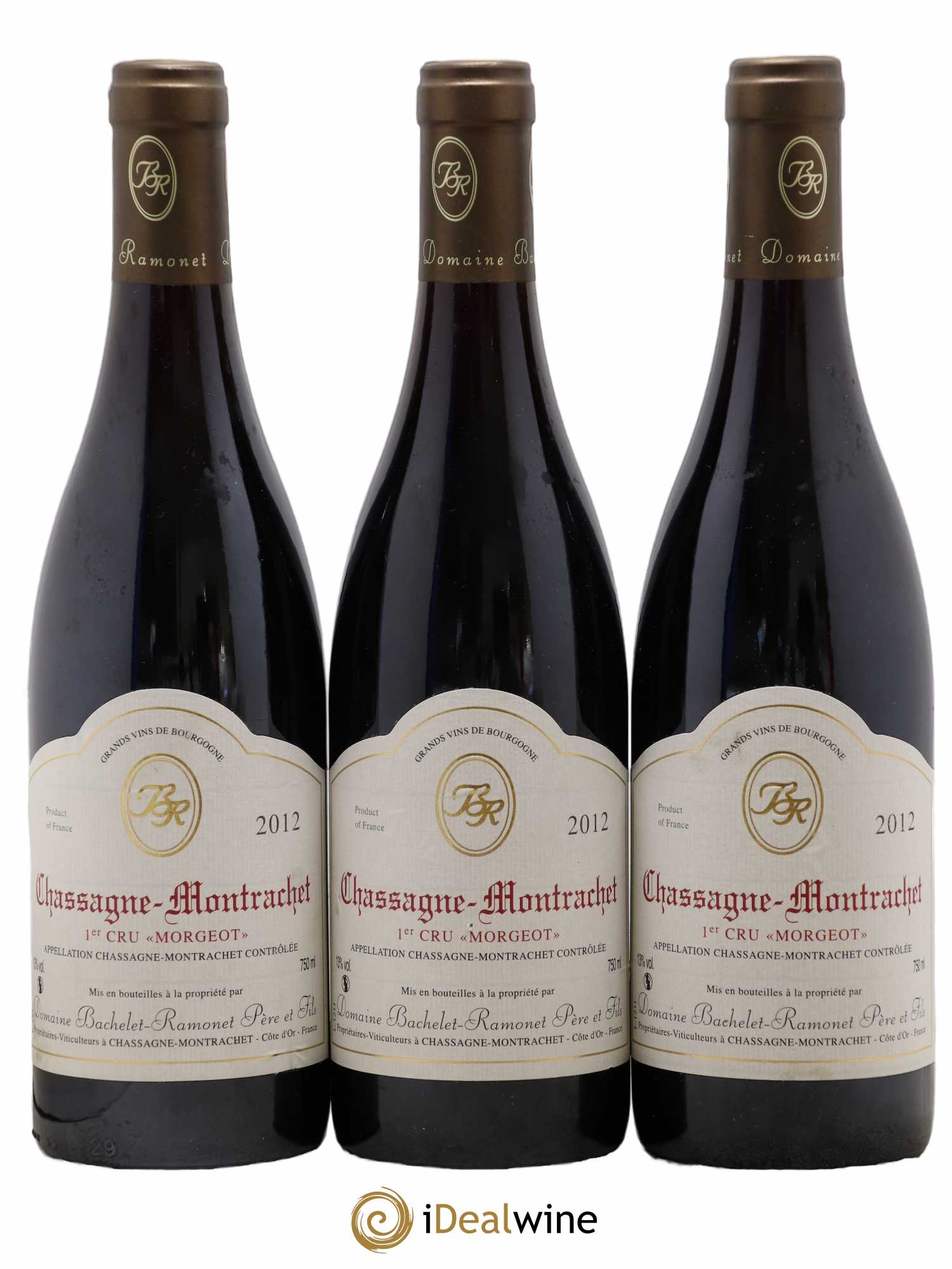 Chassagne-Montrachet 1er Cru Morgeot Bachelet-Ramonet (Domaine) 2012 - Lot de 3 bouteilles - 0