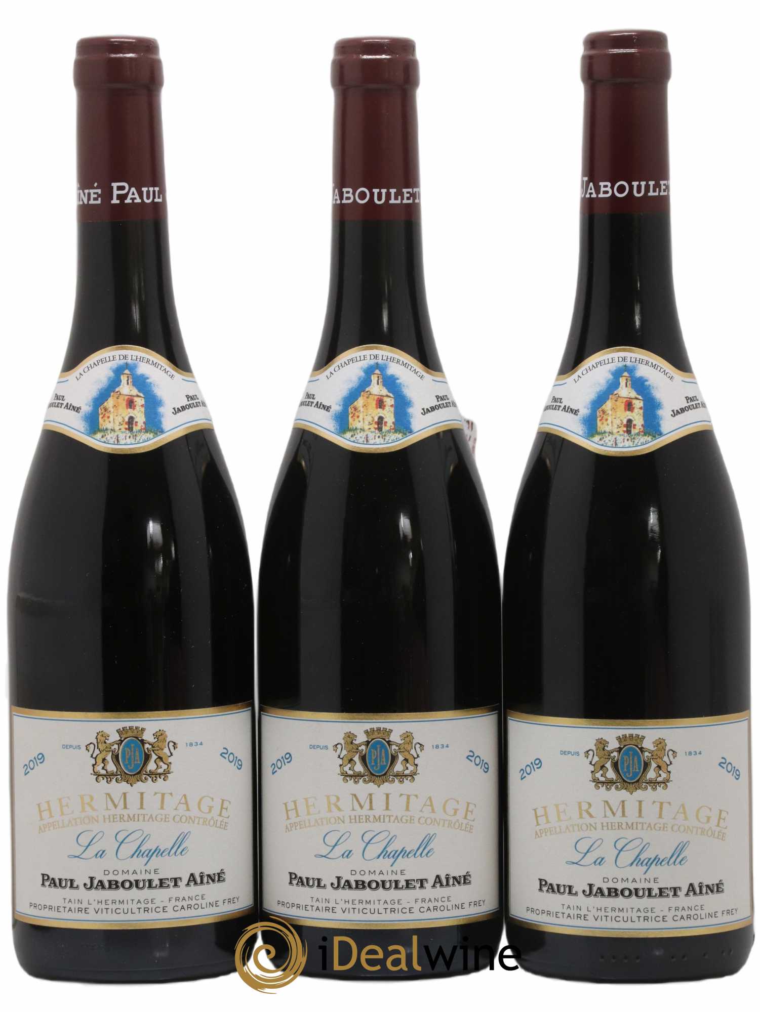 Hermitage La Chapelle Paul Jaboulet Ainé 2019 - Lot de 3 bouteilles - 0