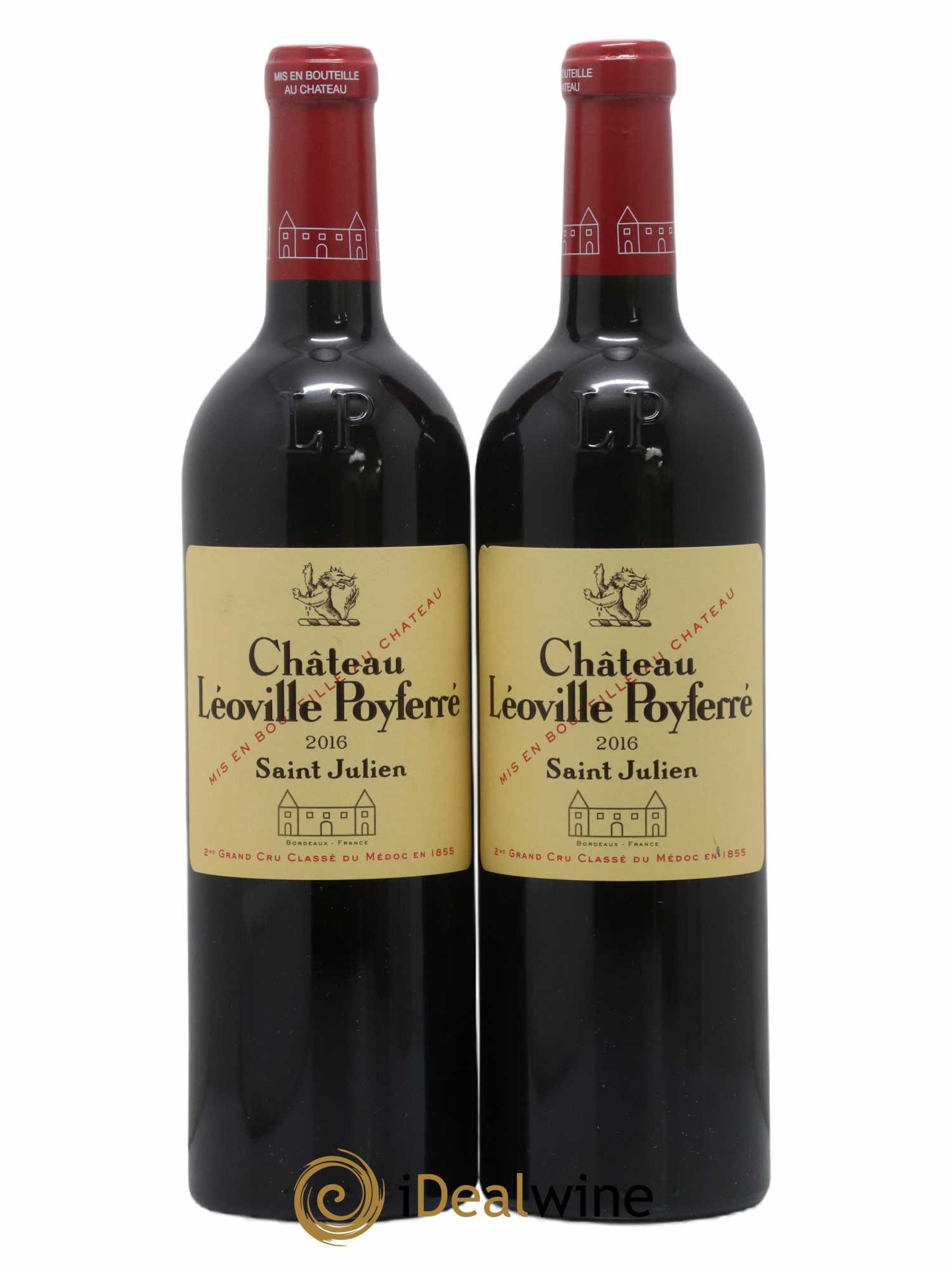 Château Léoville Poyferré 2ème Grand Cru Classé 2016 - Lot de 2 bouteilles - 0