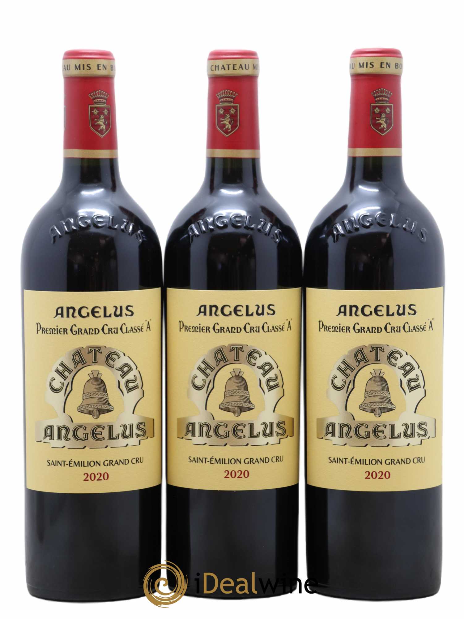 Château Angélus 1er Grand Cru Classé A 2020 - Lot de 3 bouteilles - 0