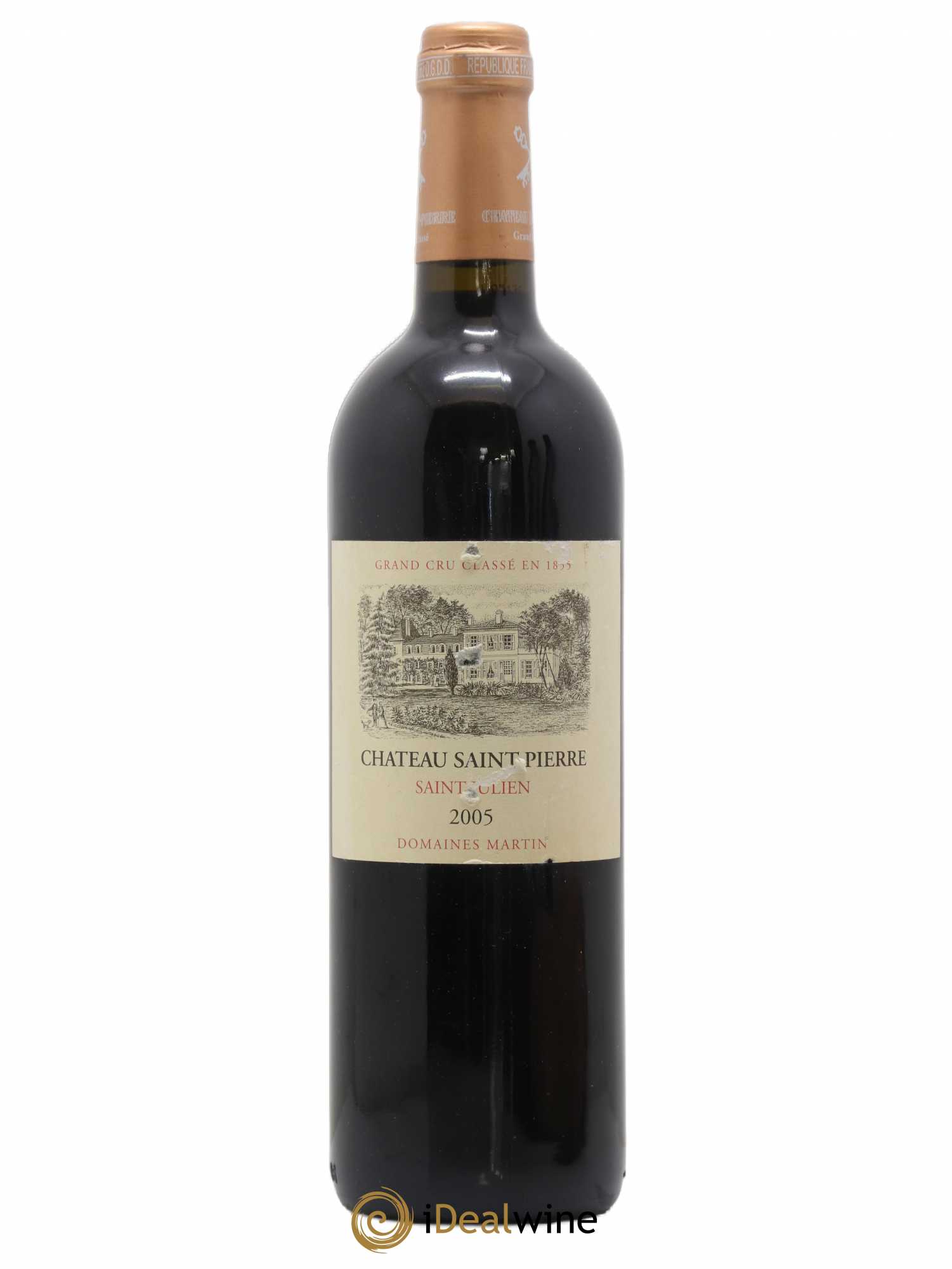 Château Saint-Pierre 4ème Grand Cru Classé 2005 - Lot de 1 bouteille - 0