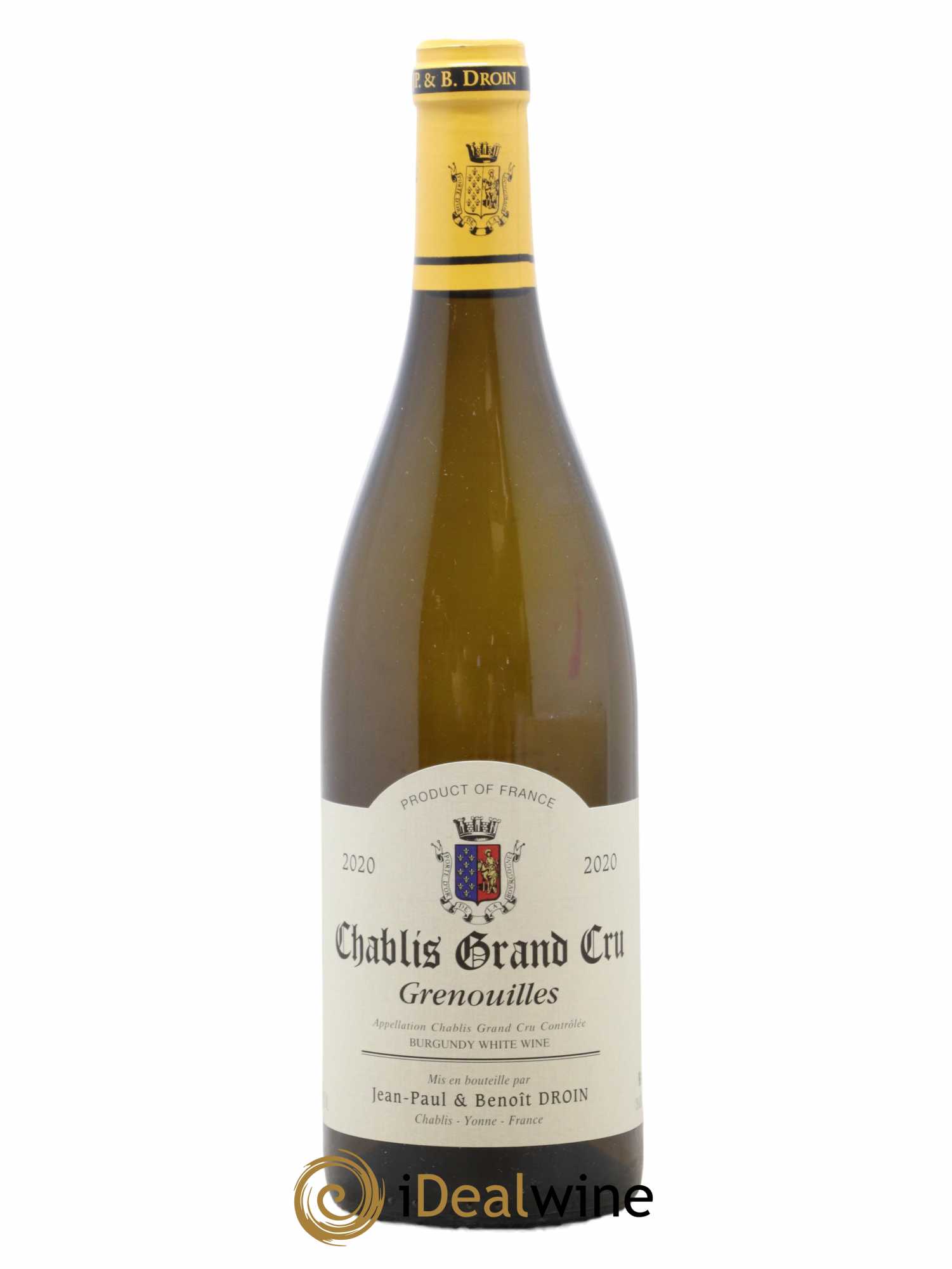 Chablis Grand Cru Grenouilles Jean-Paul & Benoît Droin (Domaine) 2020 - Lot de 1 bouteille - 0