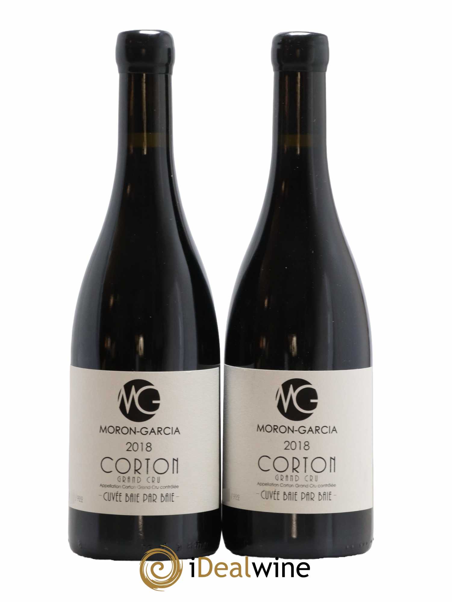 Corton Grand Cru Baie par Baie Moron-Garcia 2018 - Lot de 2 bouteilles - 0