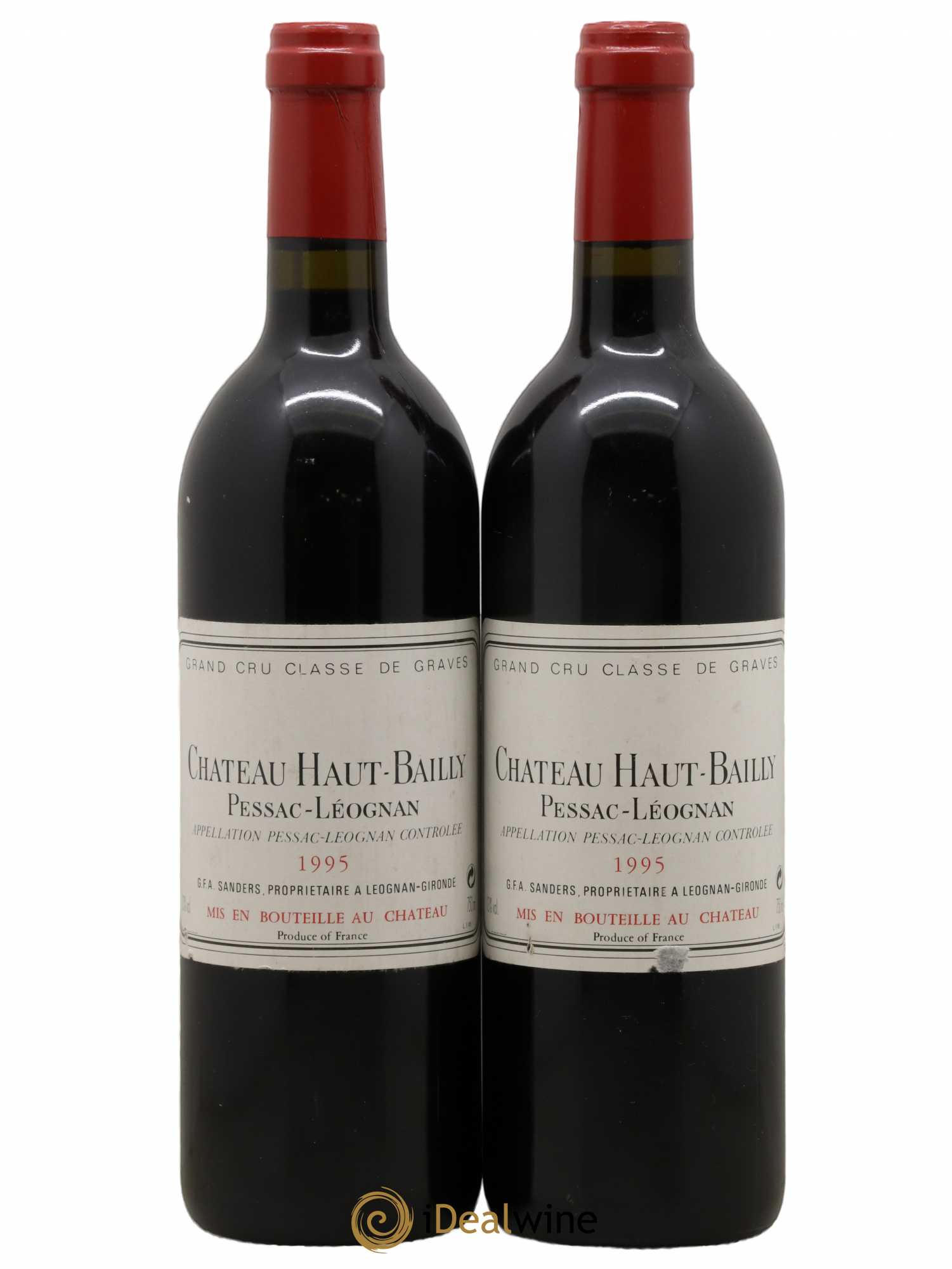 Château Haut-Bailly Cru Classé de Graves 1995 - Lot de 2 bouteilles - 0