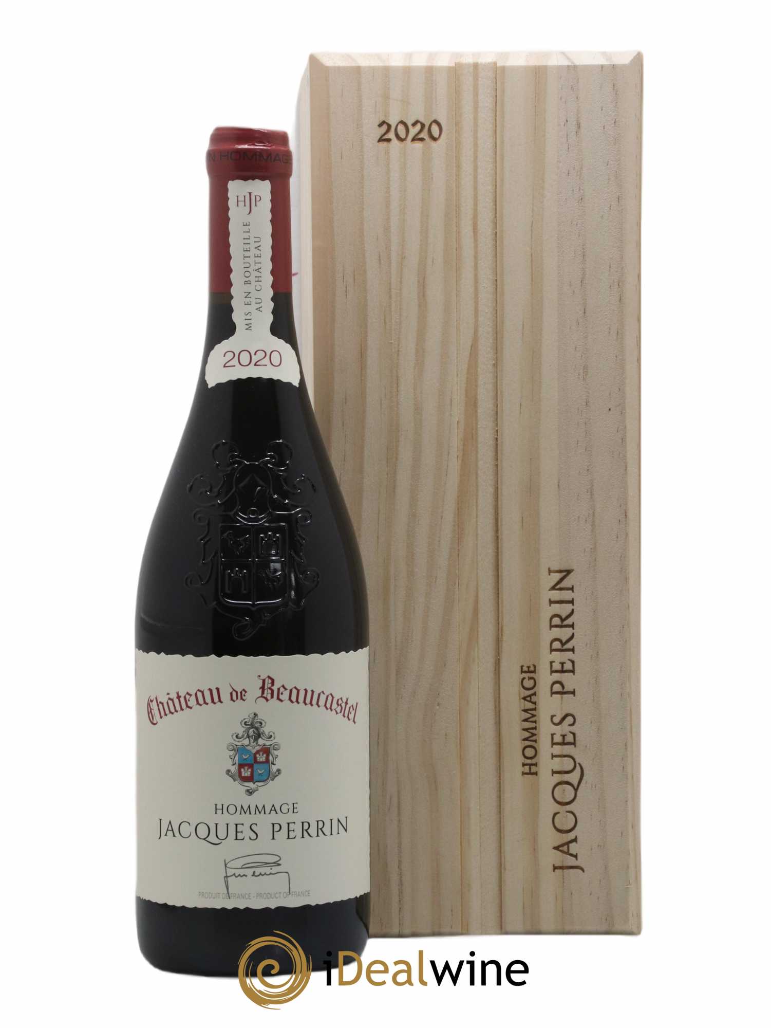Châteauneuf-du-Pape Château de Beaucastel Hommage à Jacques Perrin Famille Perrin 2020 - Lot de 1 bouteille - 0