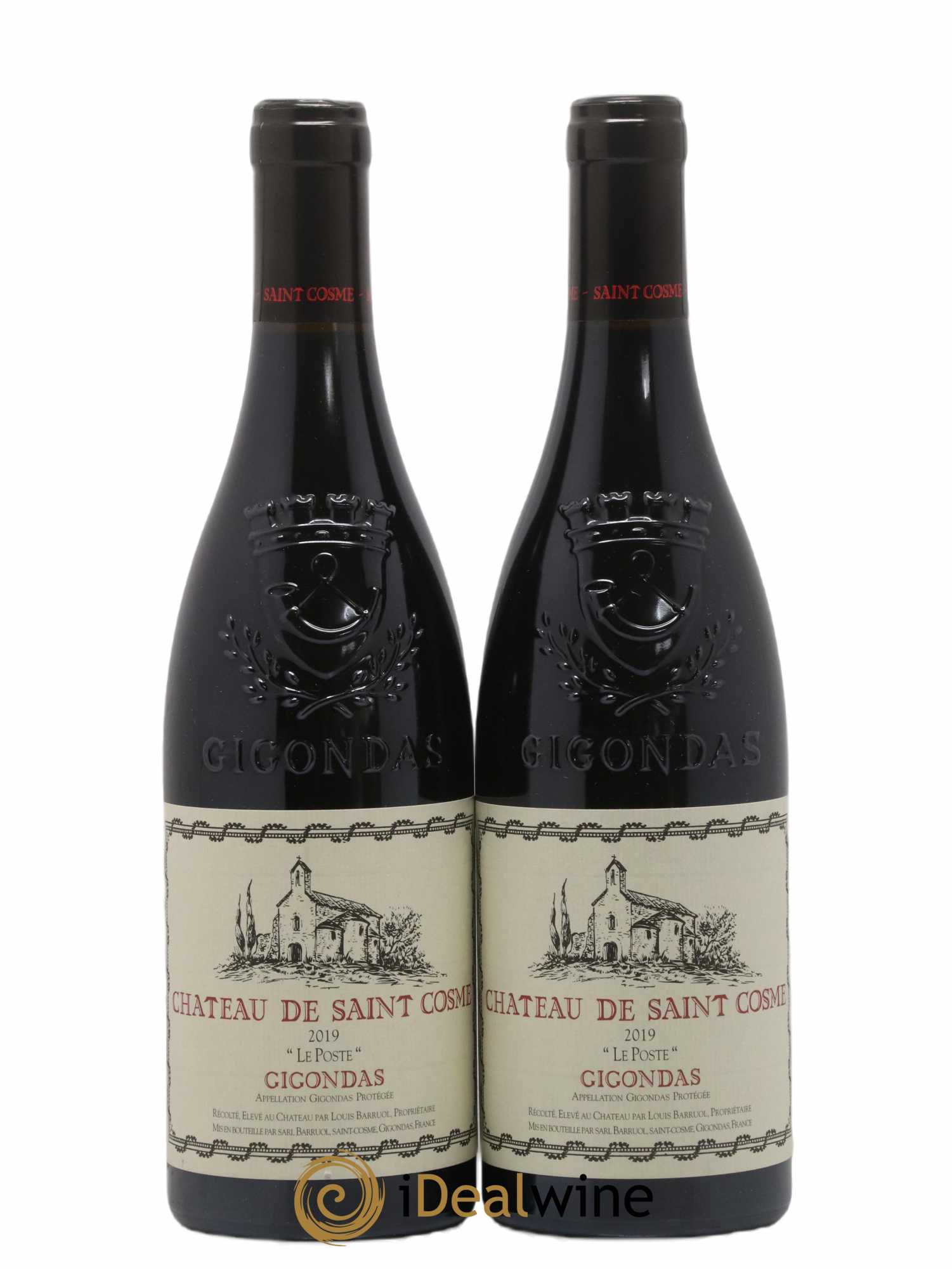 Gigondas Le Poste Saint Cosme 2019 - Lot of 2 bottles - 0