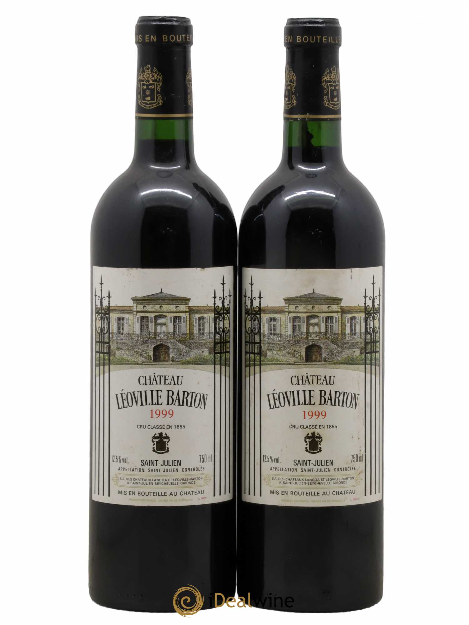 Château Léoville Barton 2ème Grand Cru Classé 1999 - Lot de 2 bouteilles - 0