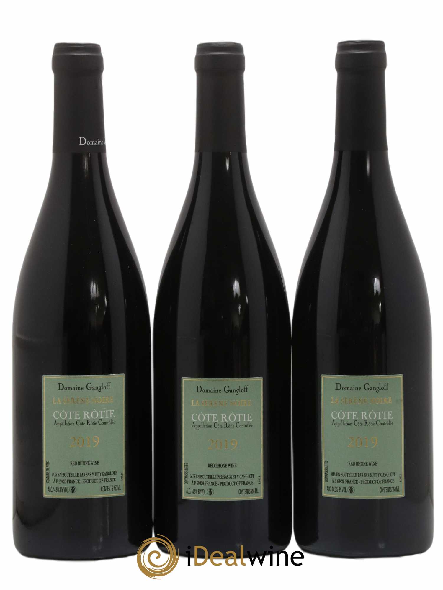 Côte-Rôtie La Sereine Noire Gangloff (Domaine) 2019 - Lot of 3 bottles - 1