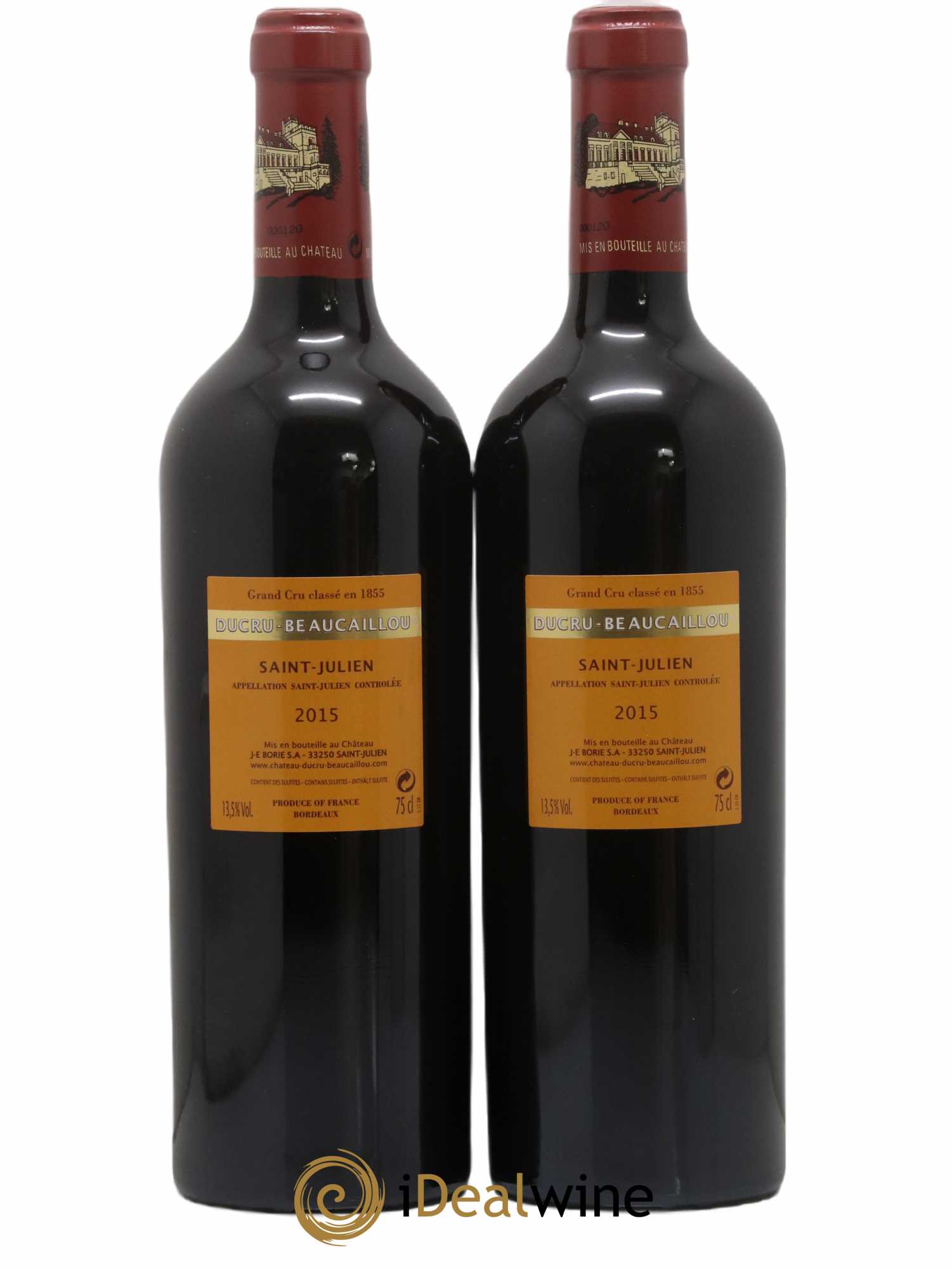 Château Ducru Beaucaillou 2ème Grand Cru Classé 2015 - Lot de 2 bouteilles - 1