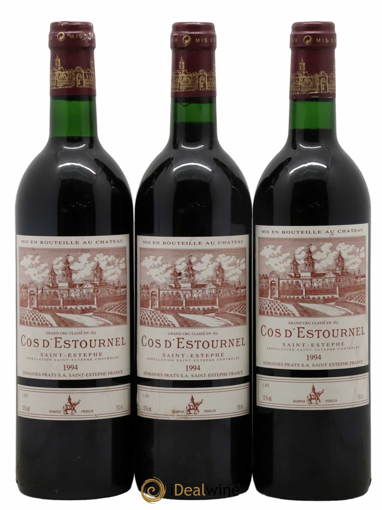 Cos d'Estournel 2ème Grand Cru Classé 1994 - Lot de 3 bouteilles - 0