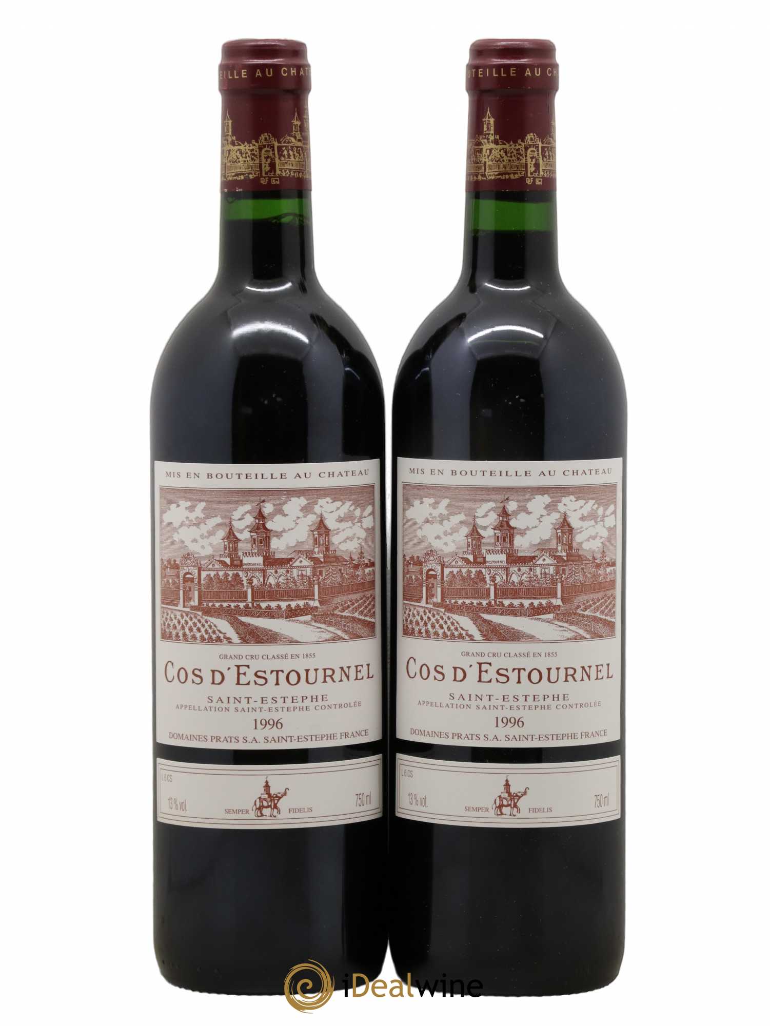 Cos d'Estournel 2ème Grand Cru Classé 1996 - Lot de 2 bouteilles - 0