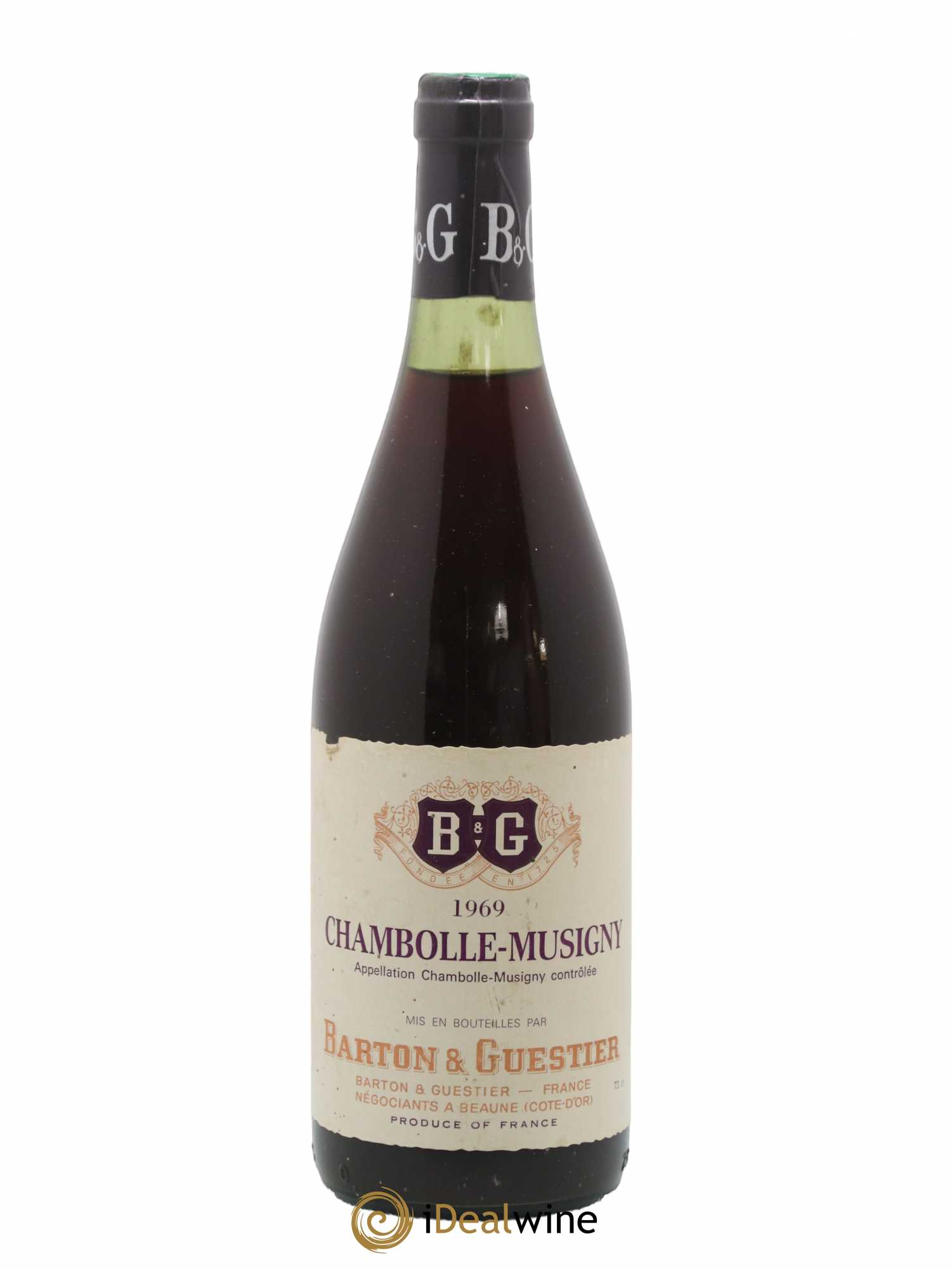 Chambolle-Musigny Barton Et Guestier 1969 - Posten von 1 Flasche - 0