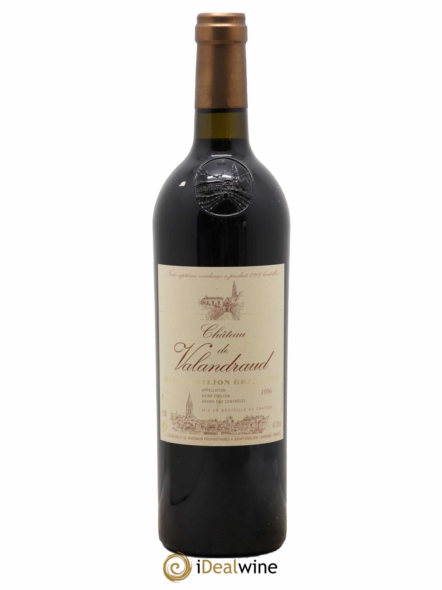 Château de Valandraud 1996 - Lot de 1 bouteille - 0