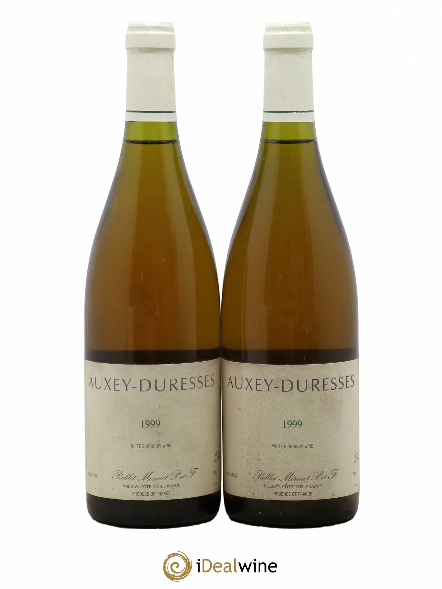 Auxey-Duresses Roblet Monnet 1999 - Lot de 2 bouteilles - 0