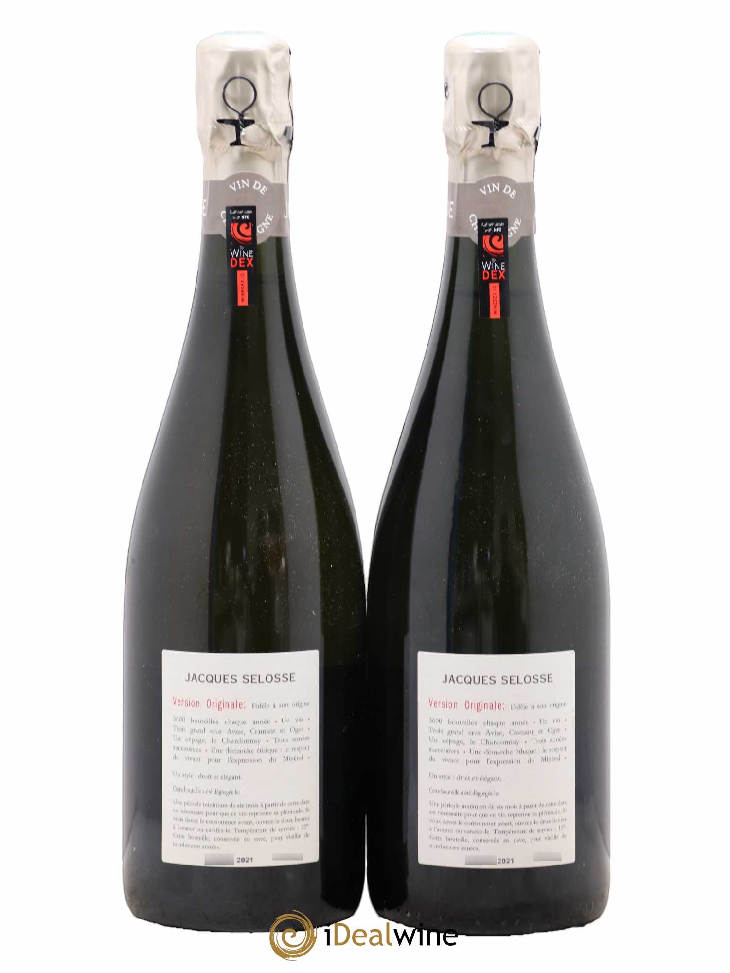 Version Originale Jacques Selosse - Lot de 2 bouteilles - 1