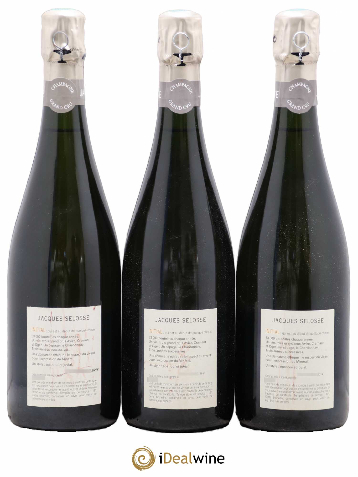 Initial Brut Jacques Selosse - Lot de 3 bouteilles - 1