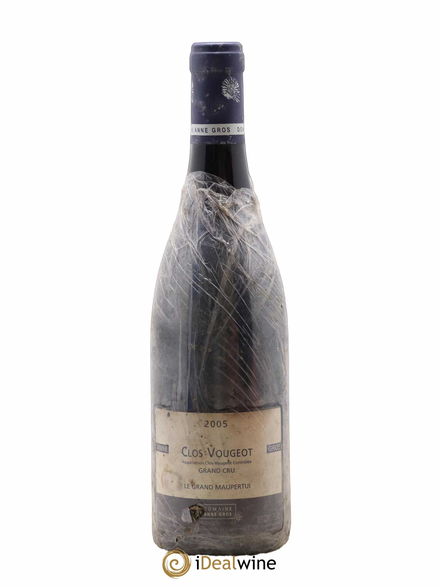 Clos de Vougeot Grand Cru Le Grand Maupertui Anne Gros 2005 - Lot de 1 bouteille - 0