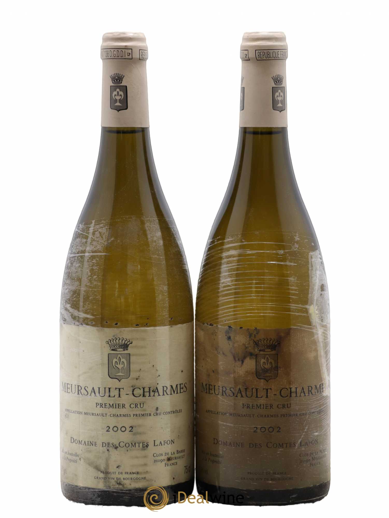 Meursault 1er Cru Charmes Comtes Lafon (Domaine des) 2002 - Lot de 2 bouteilles - 0
