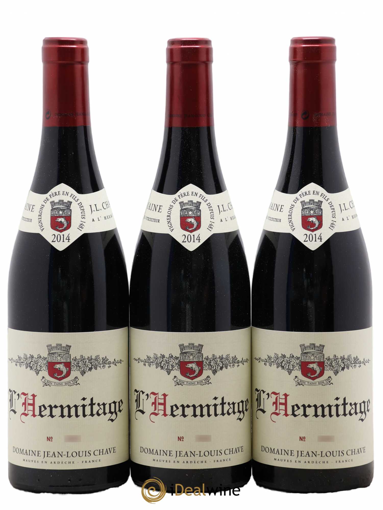 Hermitage Jean-Louis Chave 2014 - Lot de 3 bouteilles - 0