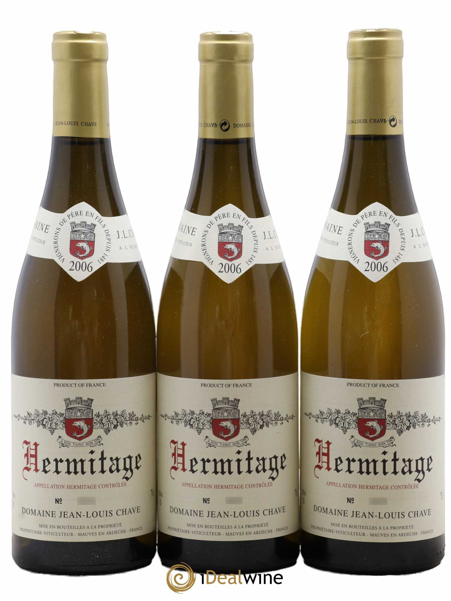 Hermitage Jean-Louis Chave 2006 - Lot de 3 bouteilles - 0
